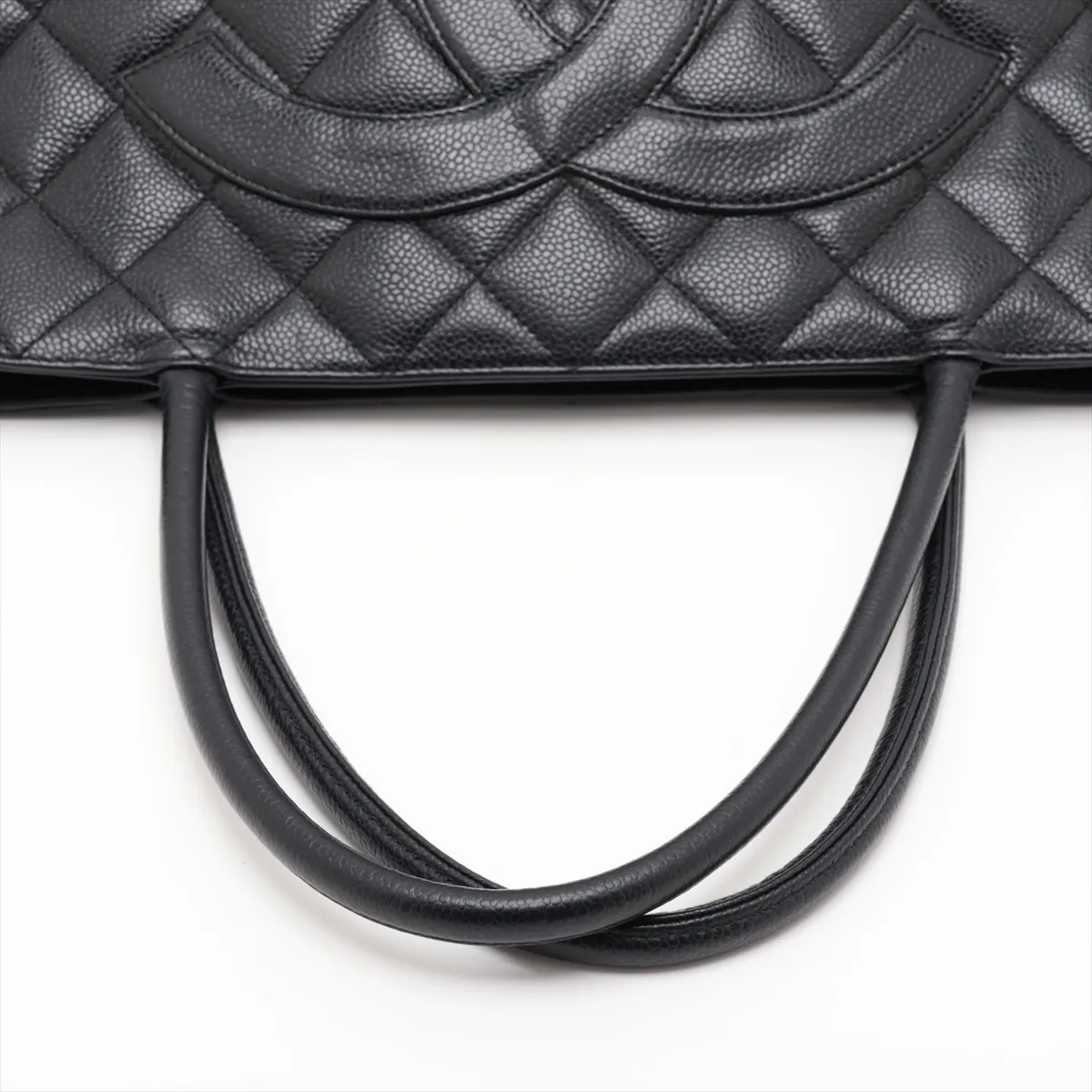 Reissue Caviar Skin Tote Bag, Black with Silver Hardware, 6508896, Series 6 — view 5