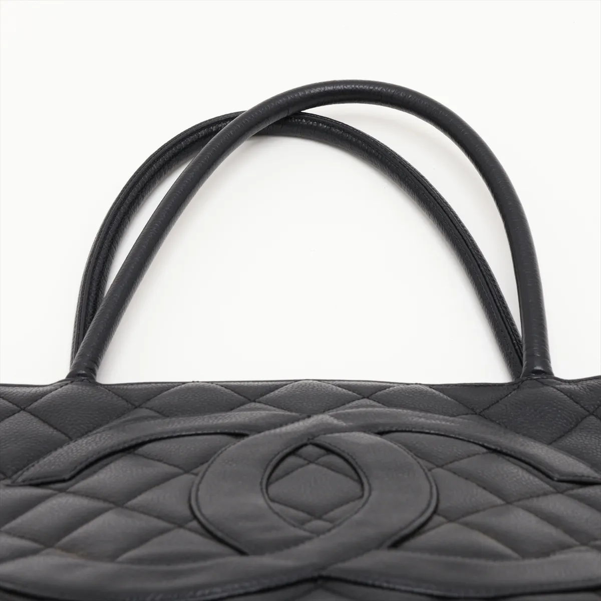 Reissue Caviar Skin Tote Bag, Black with Silver Hardware, 6508896, Series 6 — view 6