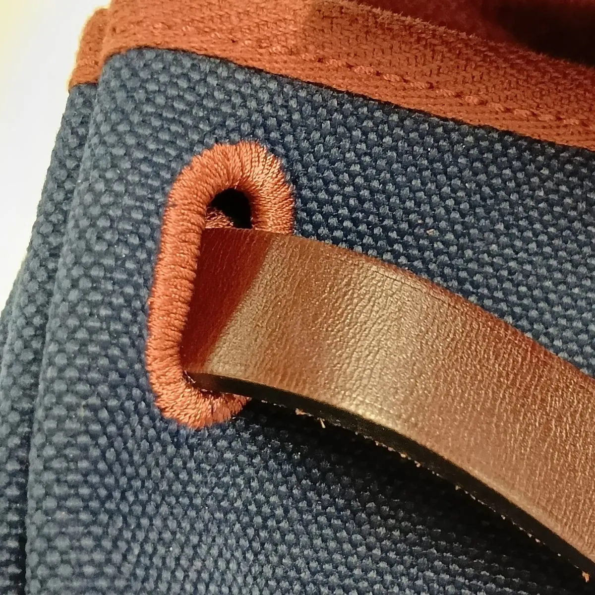 Herbag Zip PM Toile Military x Vache Hunter Navy x Brown Silver Hardware Z: 2021 Strap not included — view 15