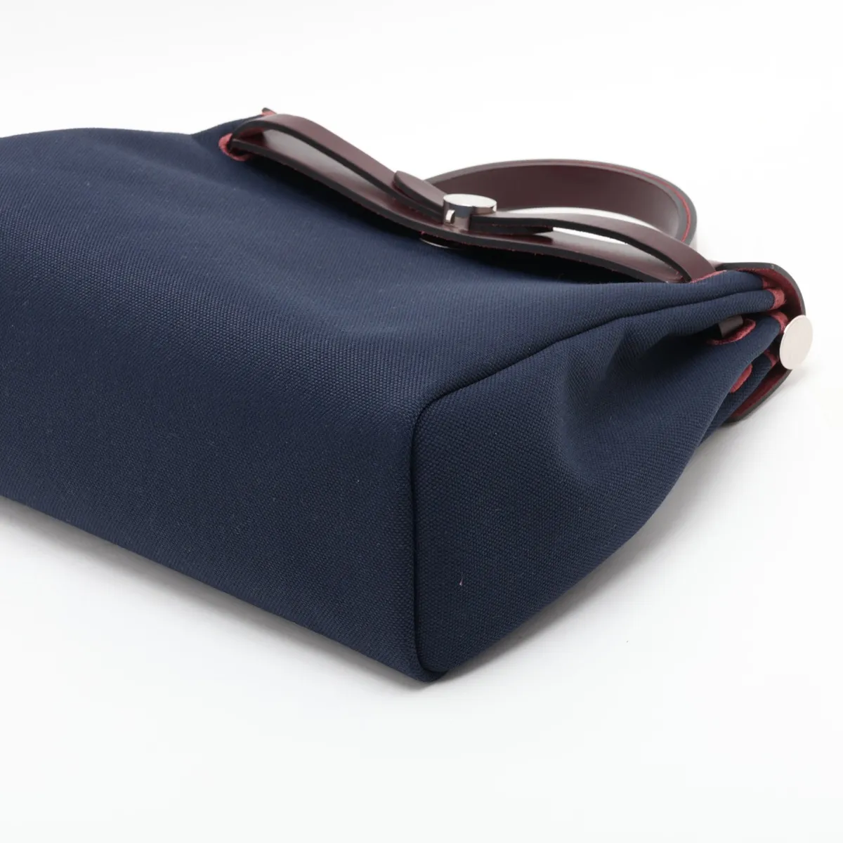 Herbag Zip PM Toile Military x Vache Hunter Navy x Brown Silver Hardware Z: 2021 Strap not included — view 3