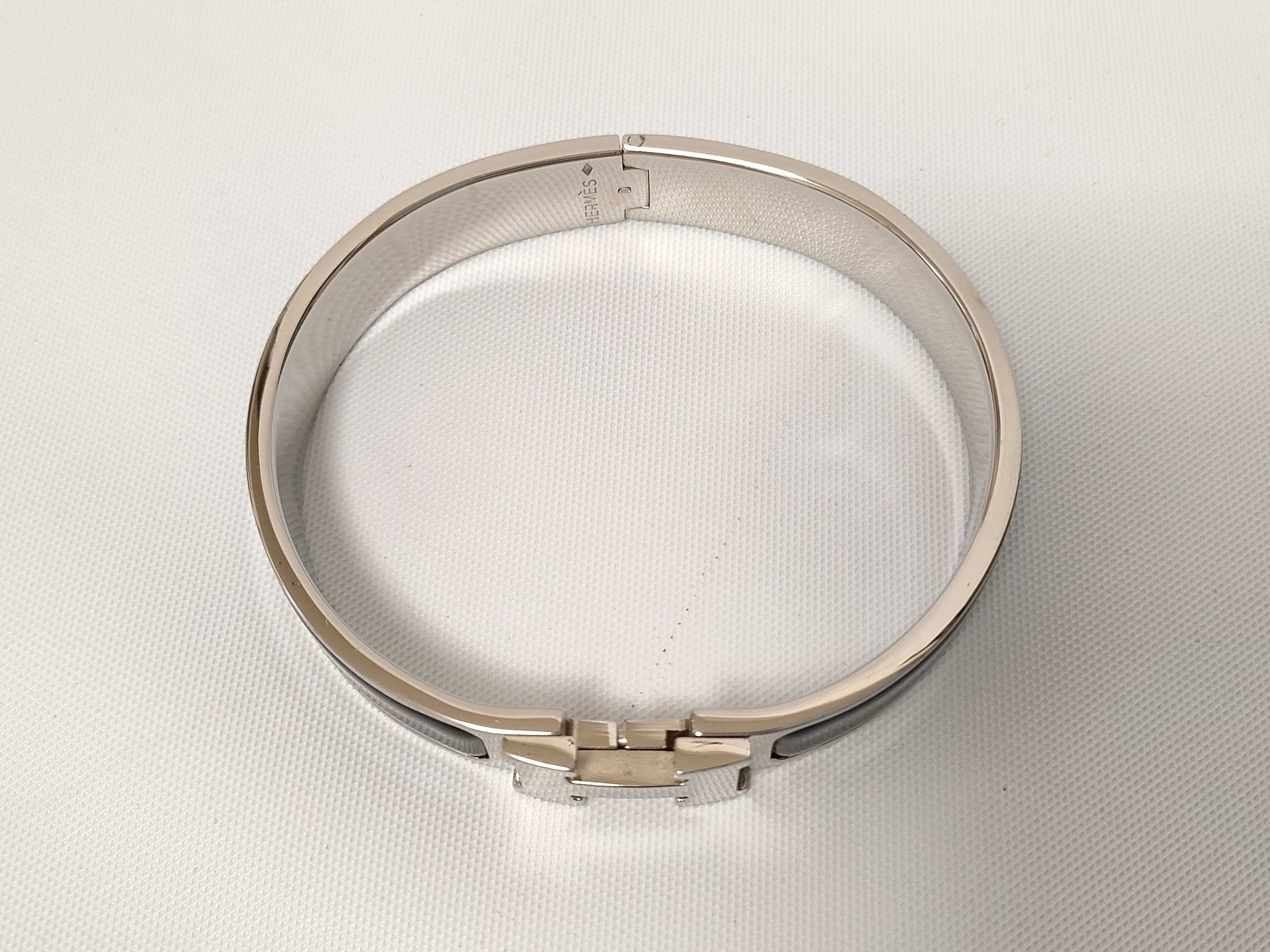 Clic Clac H PM Bracelet Silver x Black Bracelet/Bangle — view 2