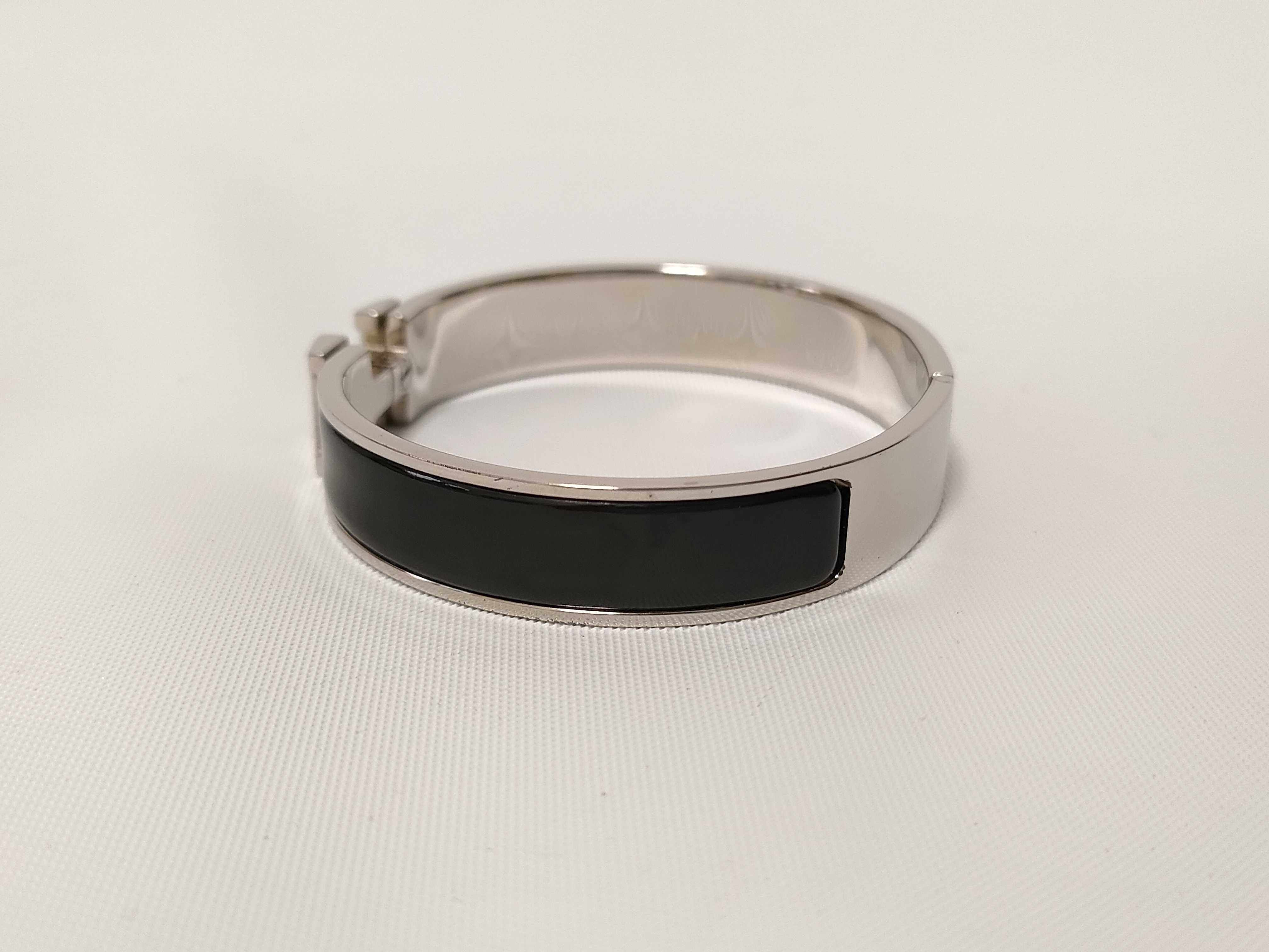 Clic Clac H PM Bracelet Silver x Black Bracelet/Bangle — view 4
