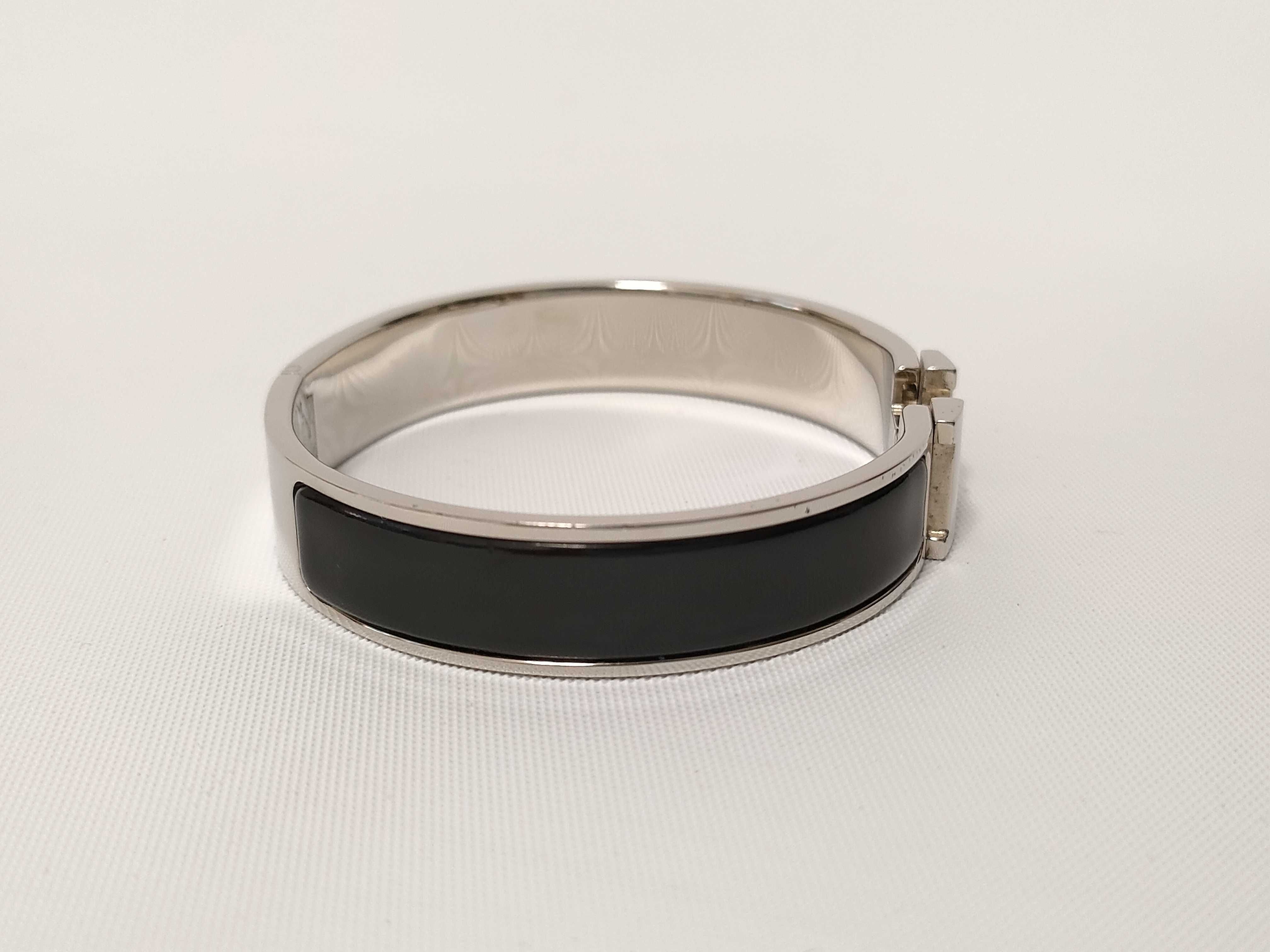 Clic Clac H PM Bracelet Silver x Black Bracelet/Bangle — view 6