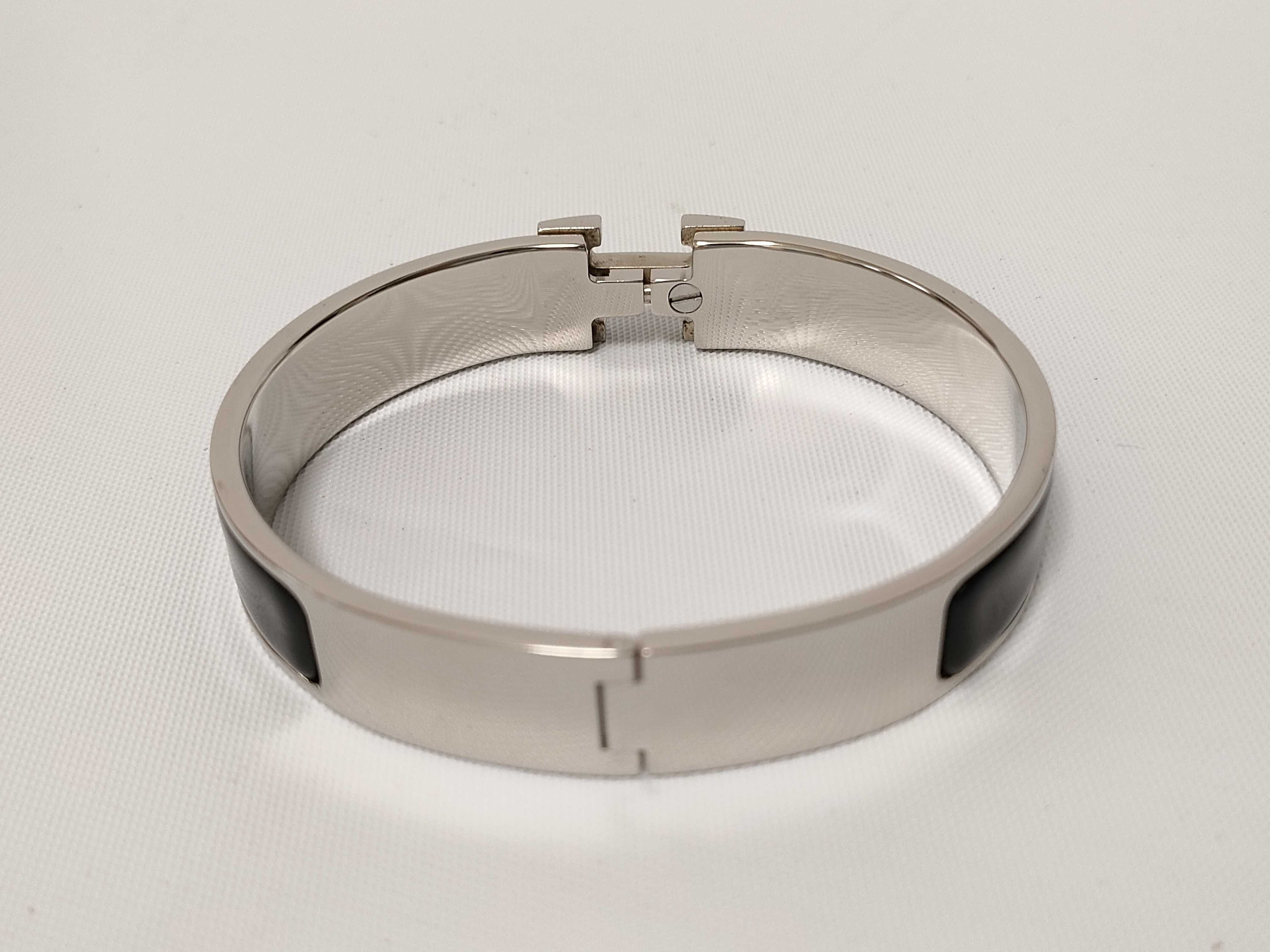 Clic Clac H PM Bracelet Silver x Black Bracelet/Bangle — view 7
