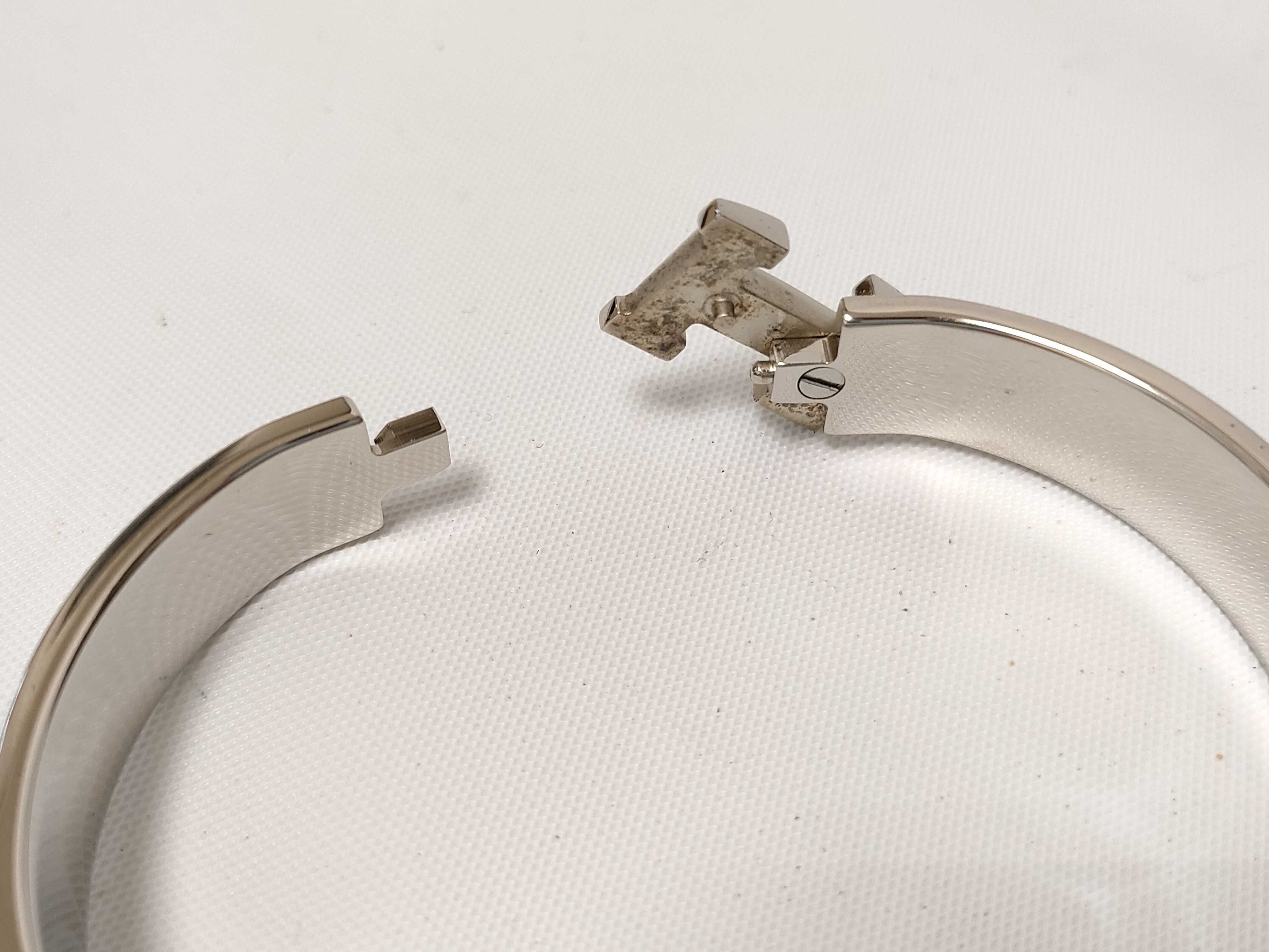 Clic Clac H PM Bracelet Silver x Black Bracelet/Bangle — view 9