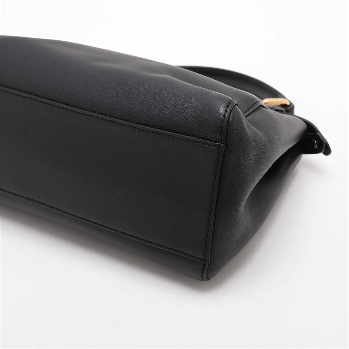 Mini Peekaboo Leather 2-Way Handbag, Black 8BN244 — view 3
