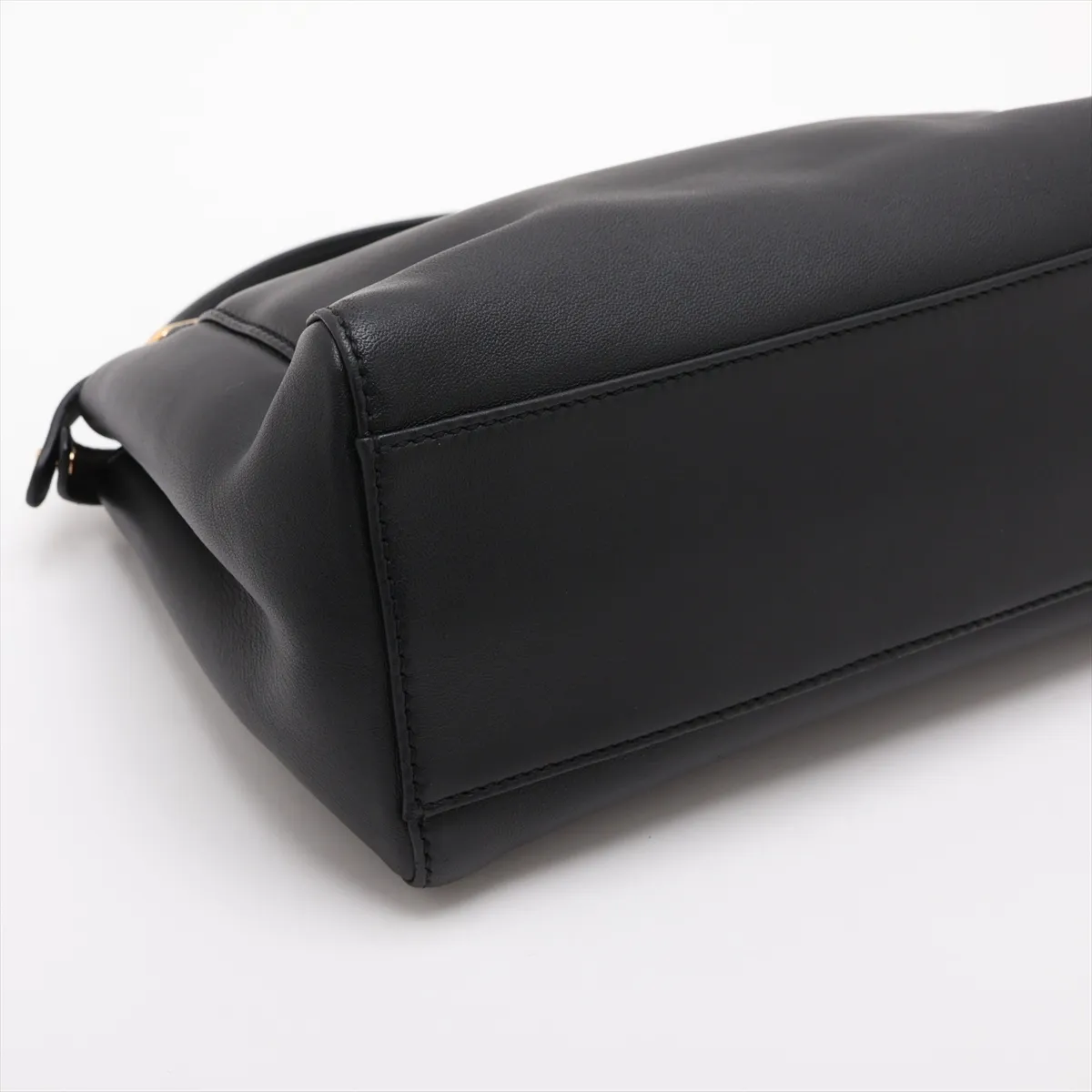 Mini Peekaboo Leather 2-Way Handbag, Black 8BN244 — view 4
