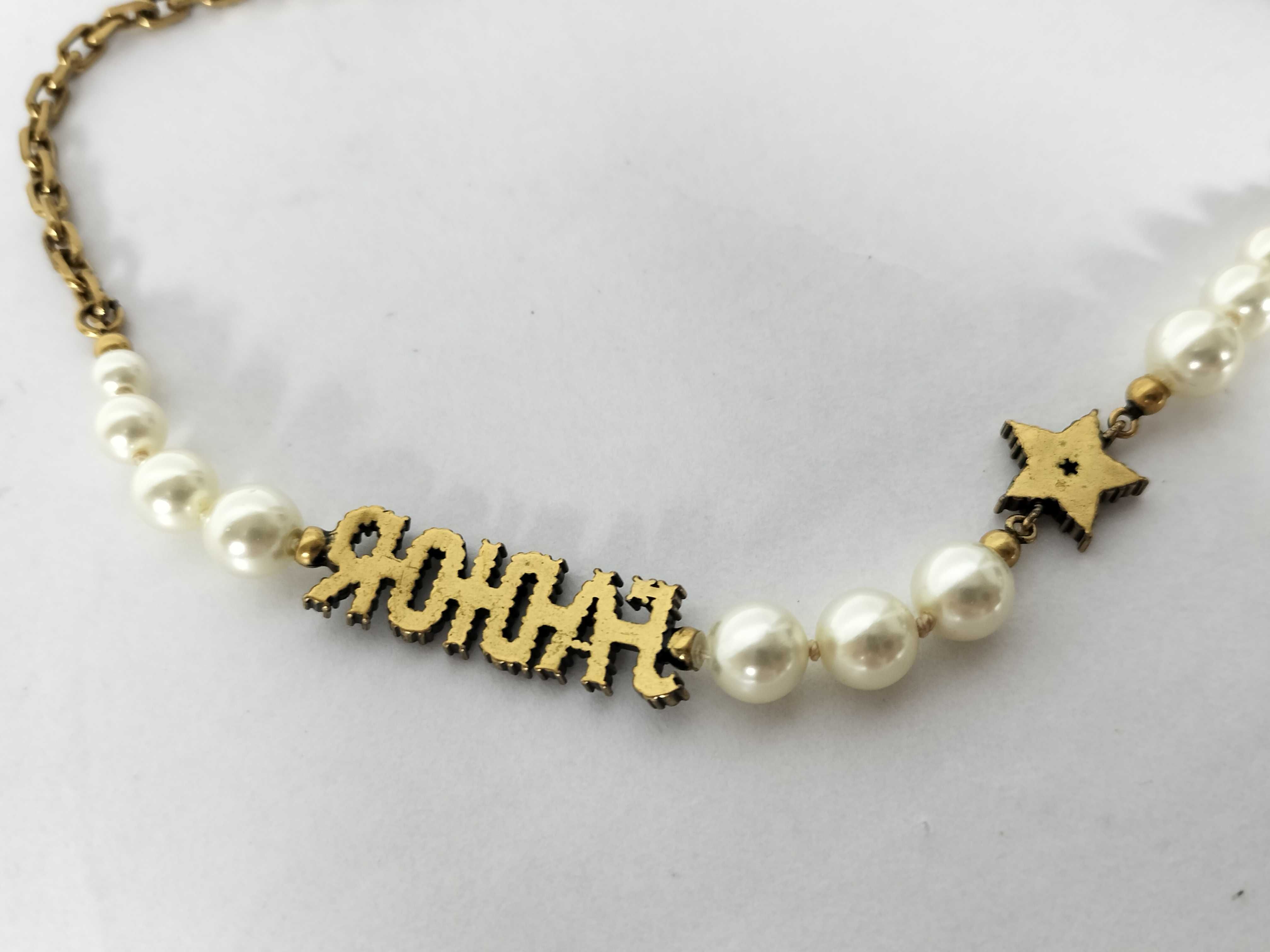 J'Adior Chain Choker Necklace with Rhinestones, Stars, and Pearls (with booklet) — view 2