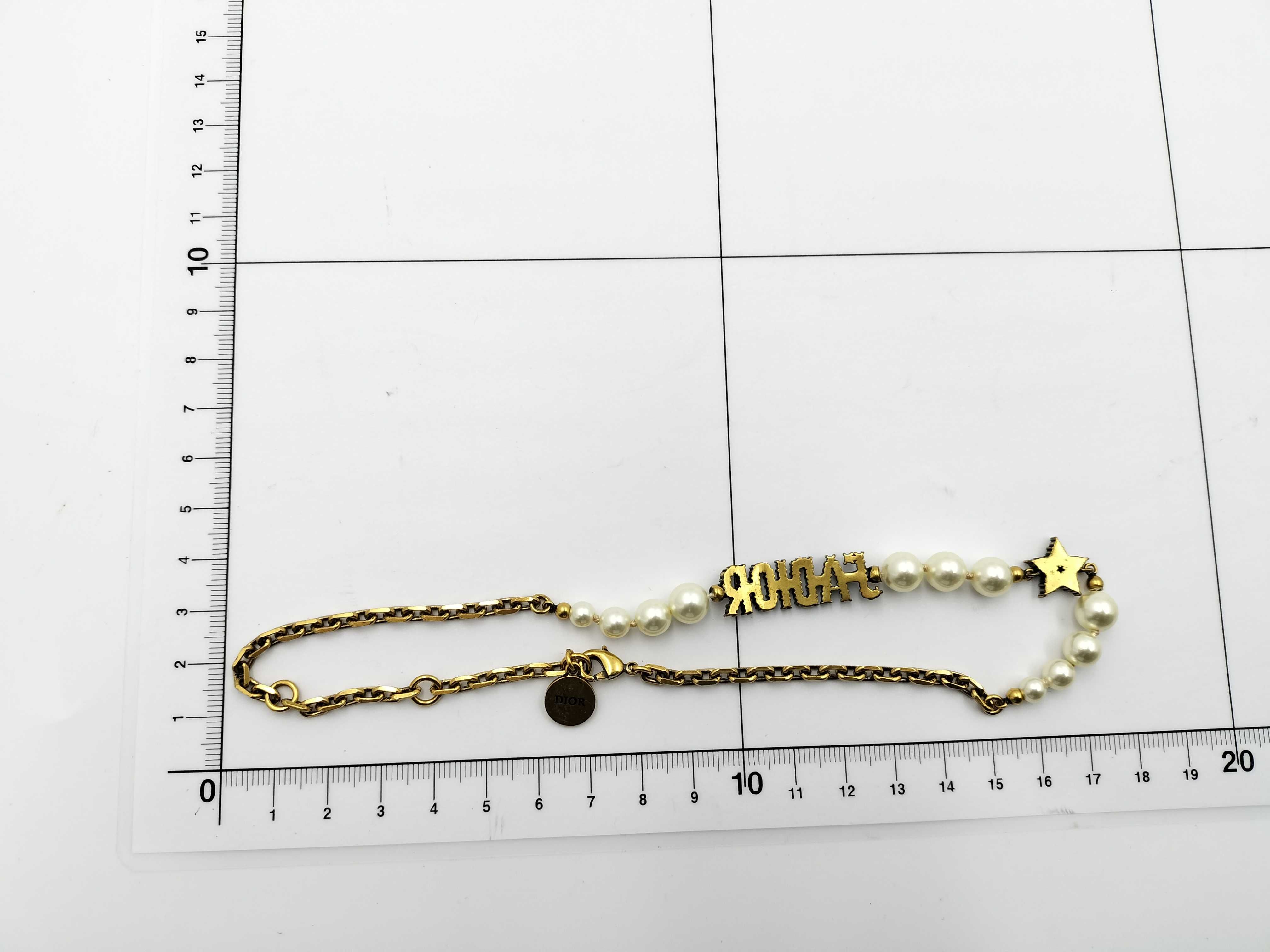 J'Adior Chain Choker Necklace with Rhinestones, Stars, and Pearls (with booklet) — view 11