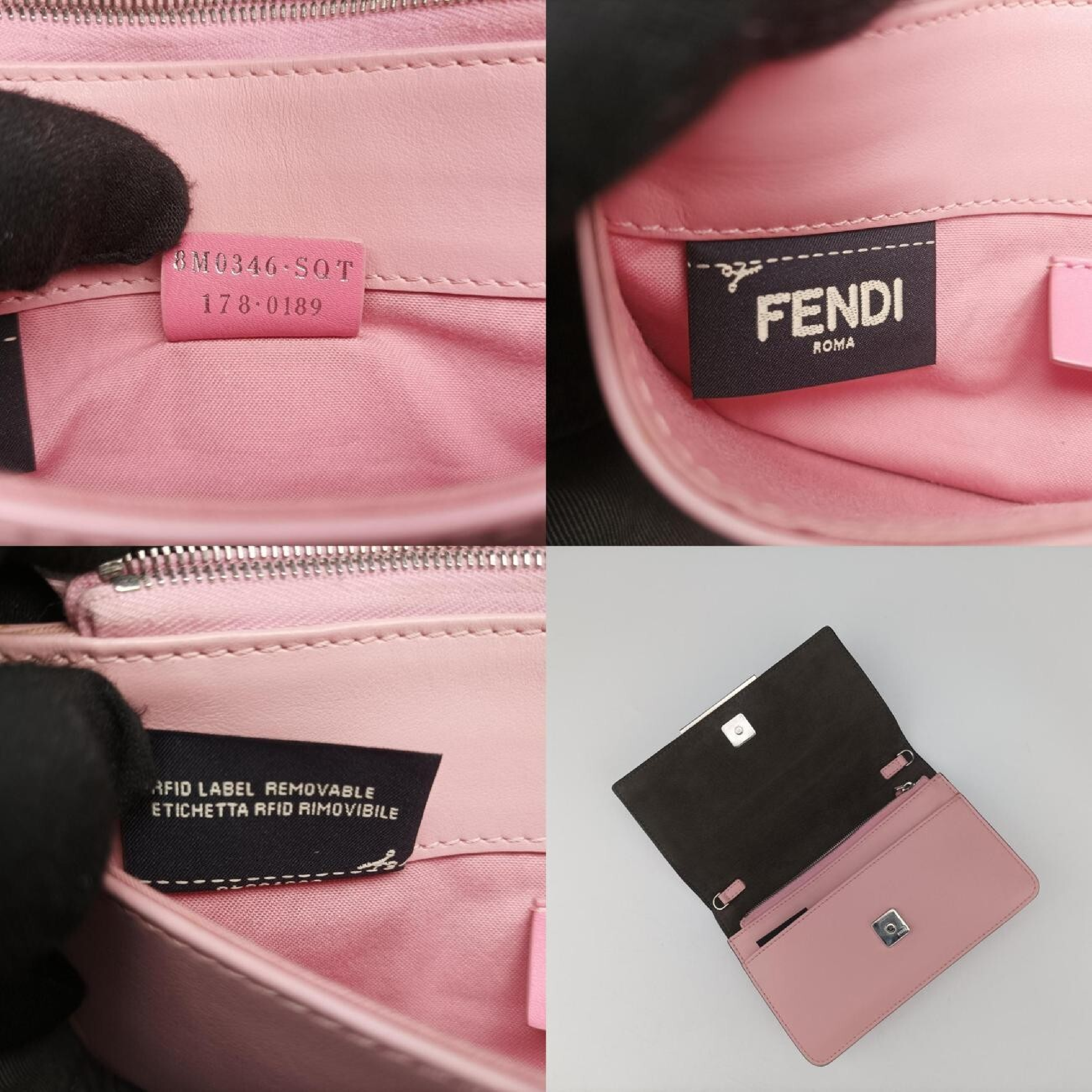 Monster Eyes Continental Pink x Multicolor Leather Shoulder Bag 8M0346 8M0346.SQT.178.0189 — view 8