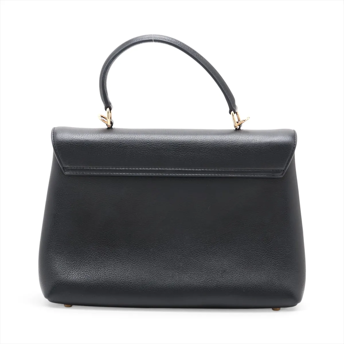 Triomphe Nino Leather 2-Way Handbag, Black — view 2