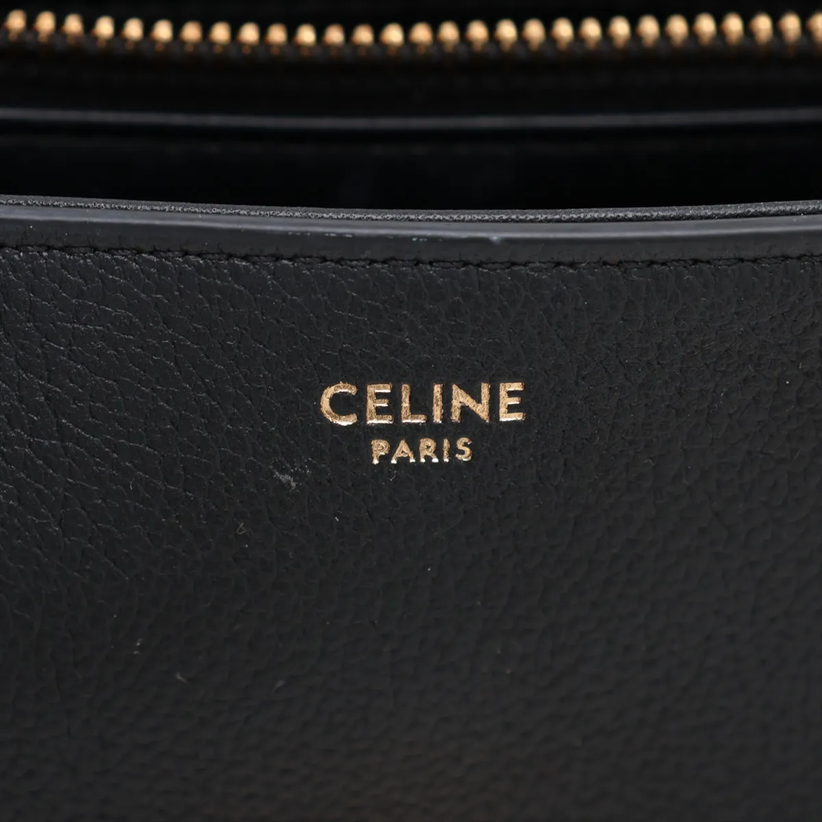 Triomphe Nino Leather 2-Way Handbag, Black — view 11
