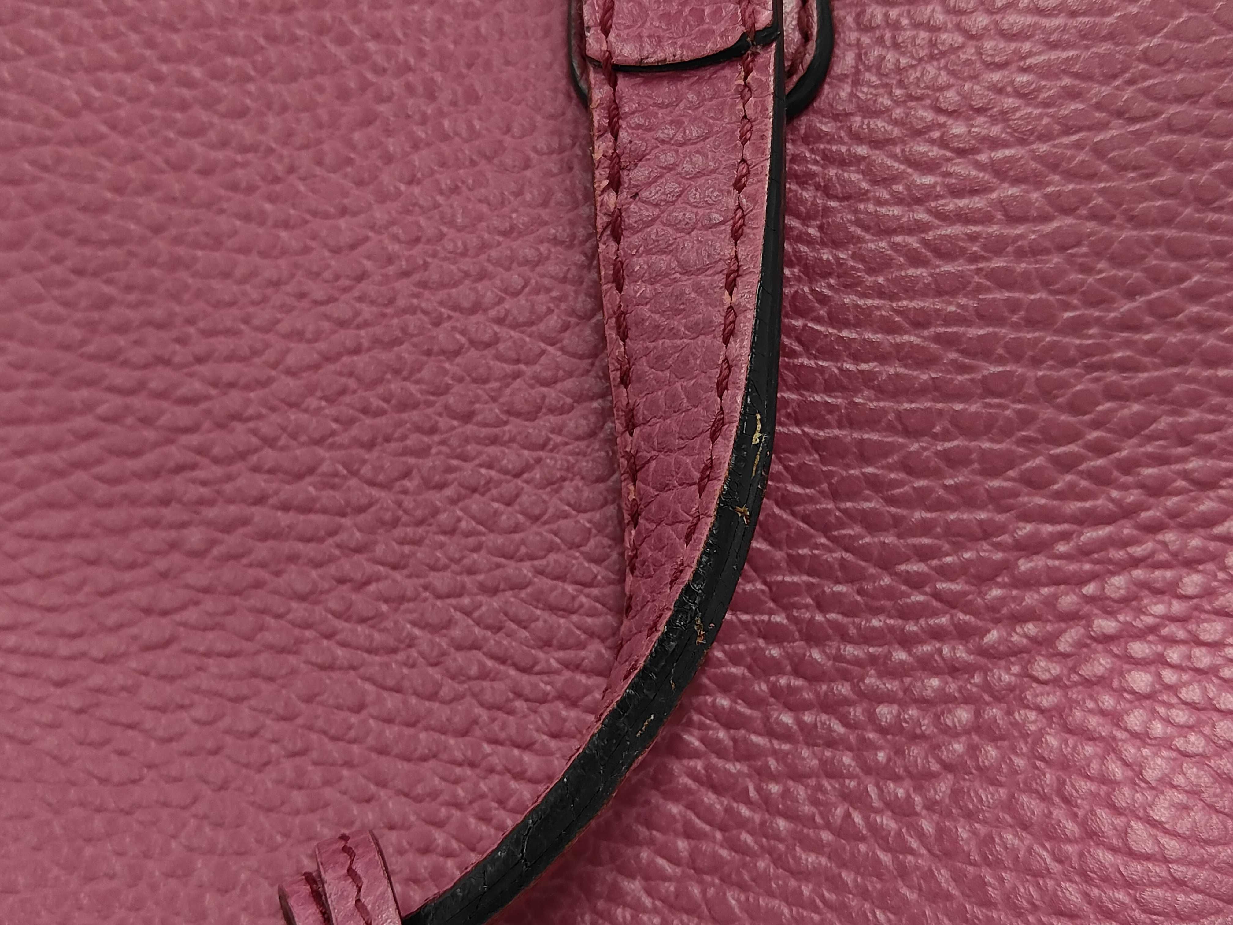 Leather 2-way Purple Handbag — view 10