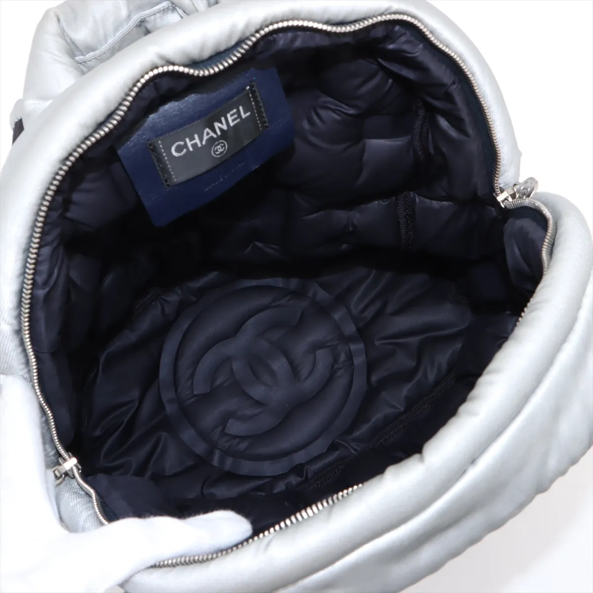 Doudone embossed logo nylon backpack silver hardware 24992168 24th series — view 7