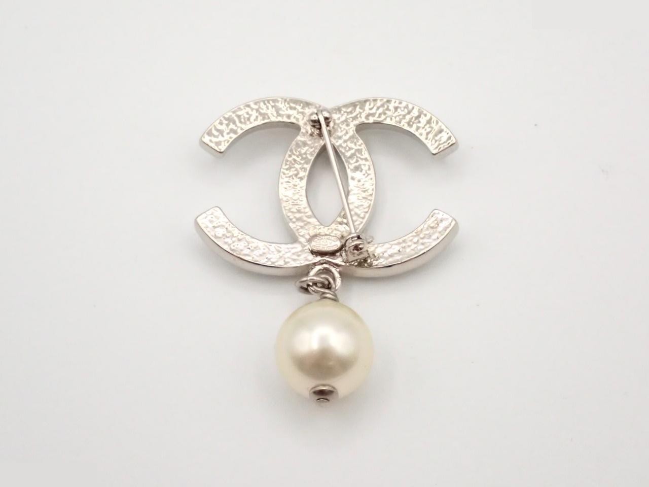 Coco Mark Silver Brooch — view 2