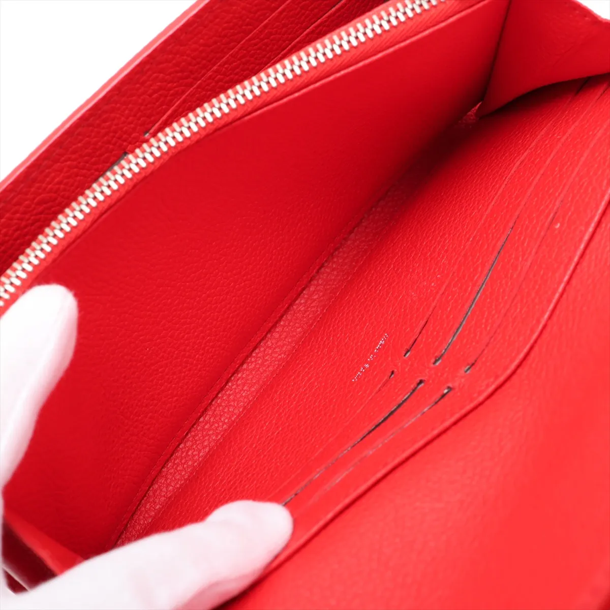 x Yayoi Kusama LV x YK Portefeuille Sarah M81909 Leather Long Wallet Red (RFID detected) — view 5