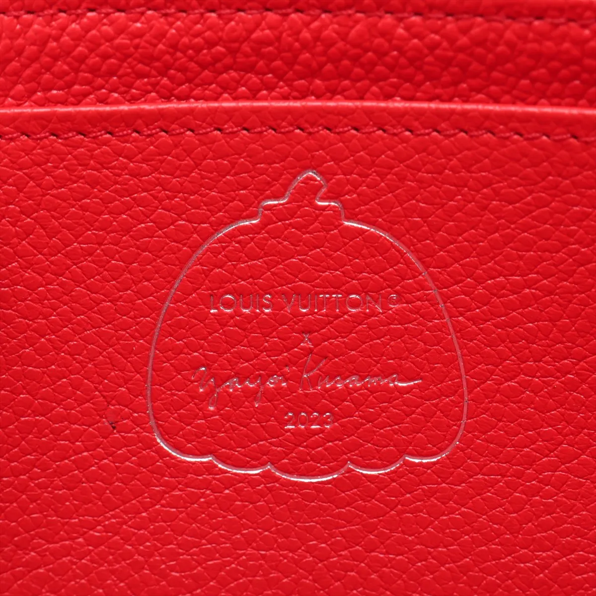 x Yayoi Kusama LV x YK Portefeuille Sarah M81909 Leather Long Wallet Red (RFID detected) — view 9