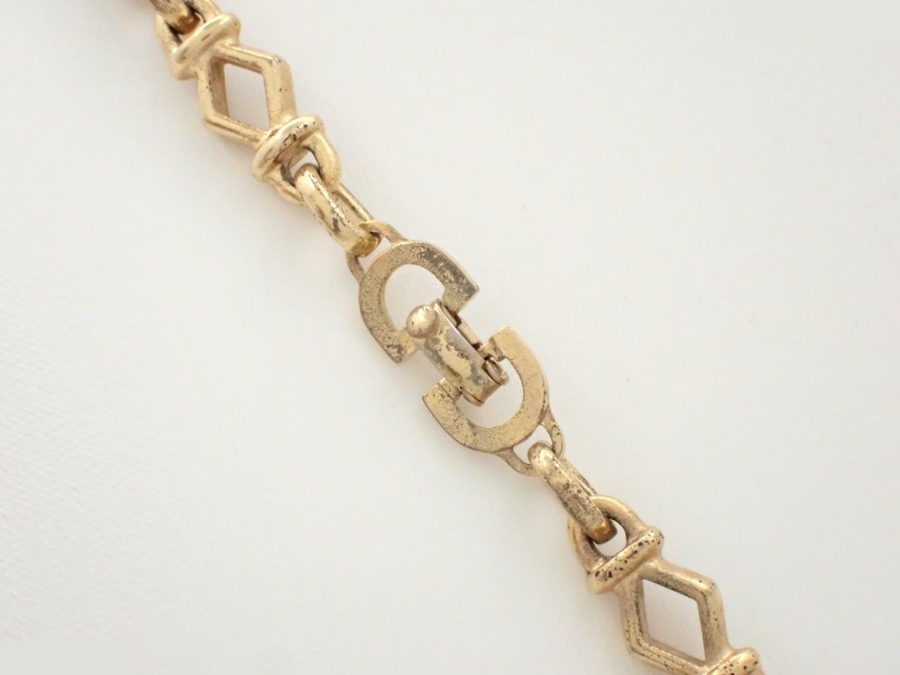 necklace, gold color, approximately 80cm in length. — view 2