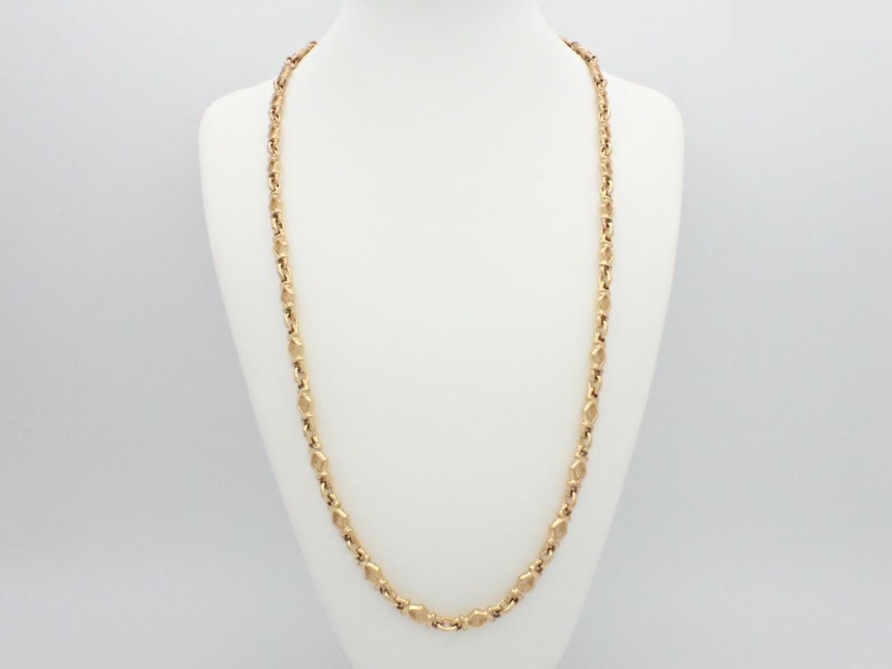 necklace, gold color, approximately 80cm in length. — view 3