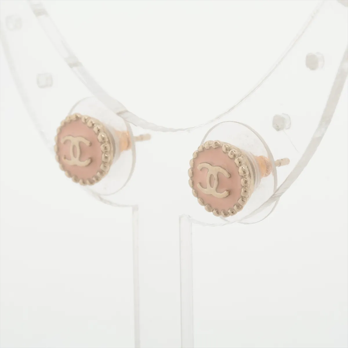 Cocomark B18C Earrings (for both ears) GP Gold x Pink — view 3