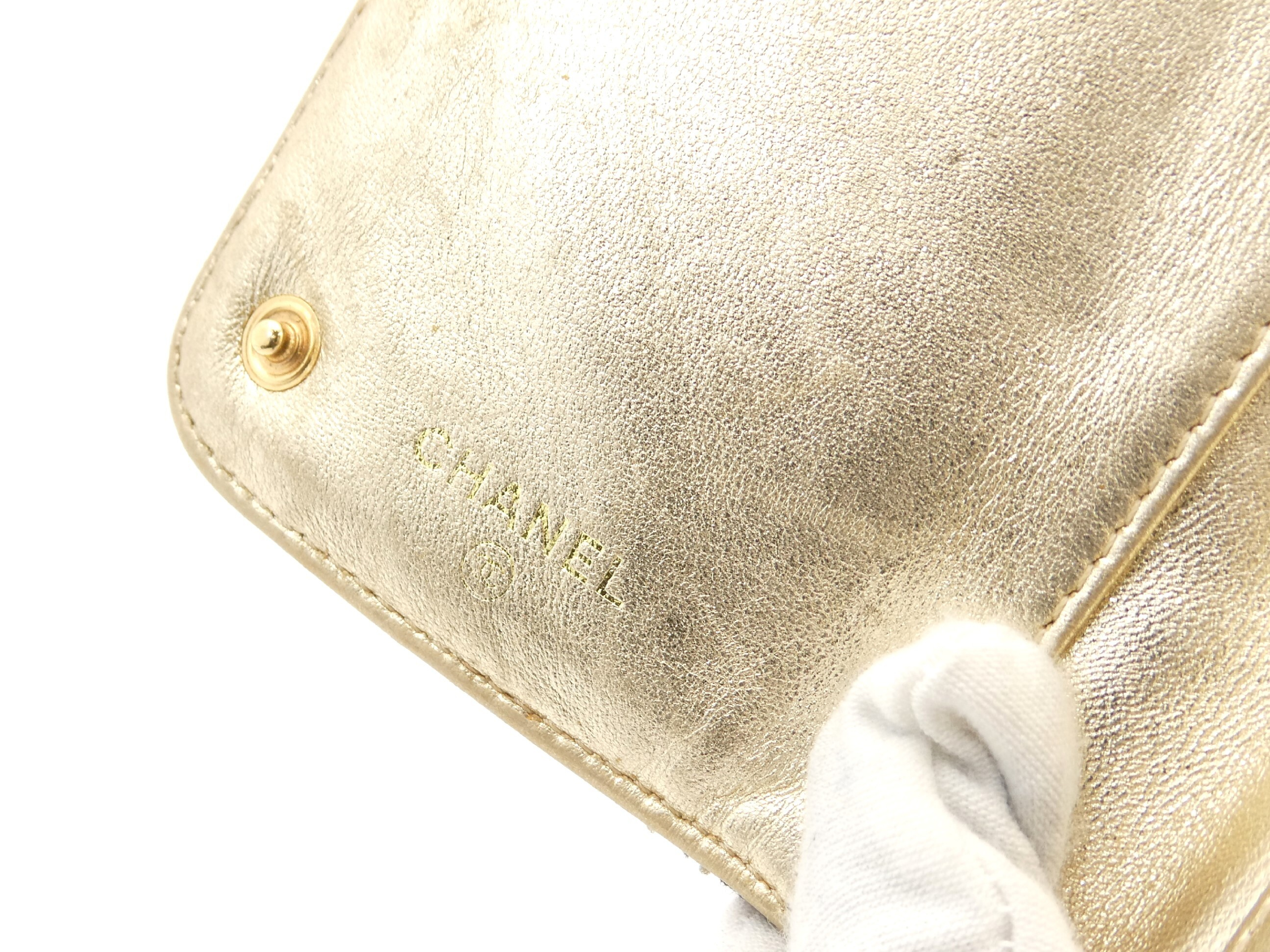 Coco Mark Denim Bi-fold Long Wallet — view 9