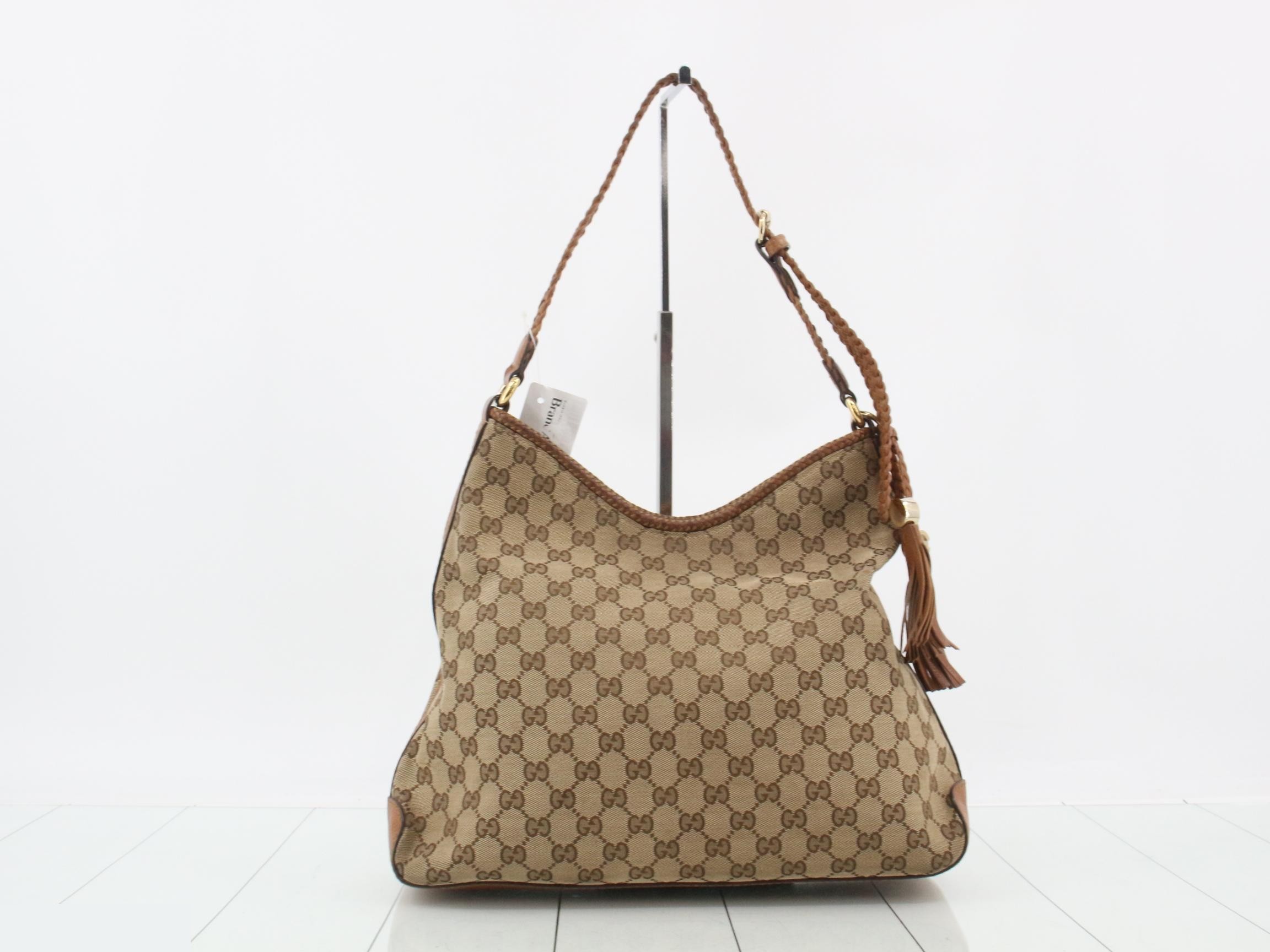 GG Canvas Fringe Shoulder Bag — view 2