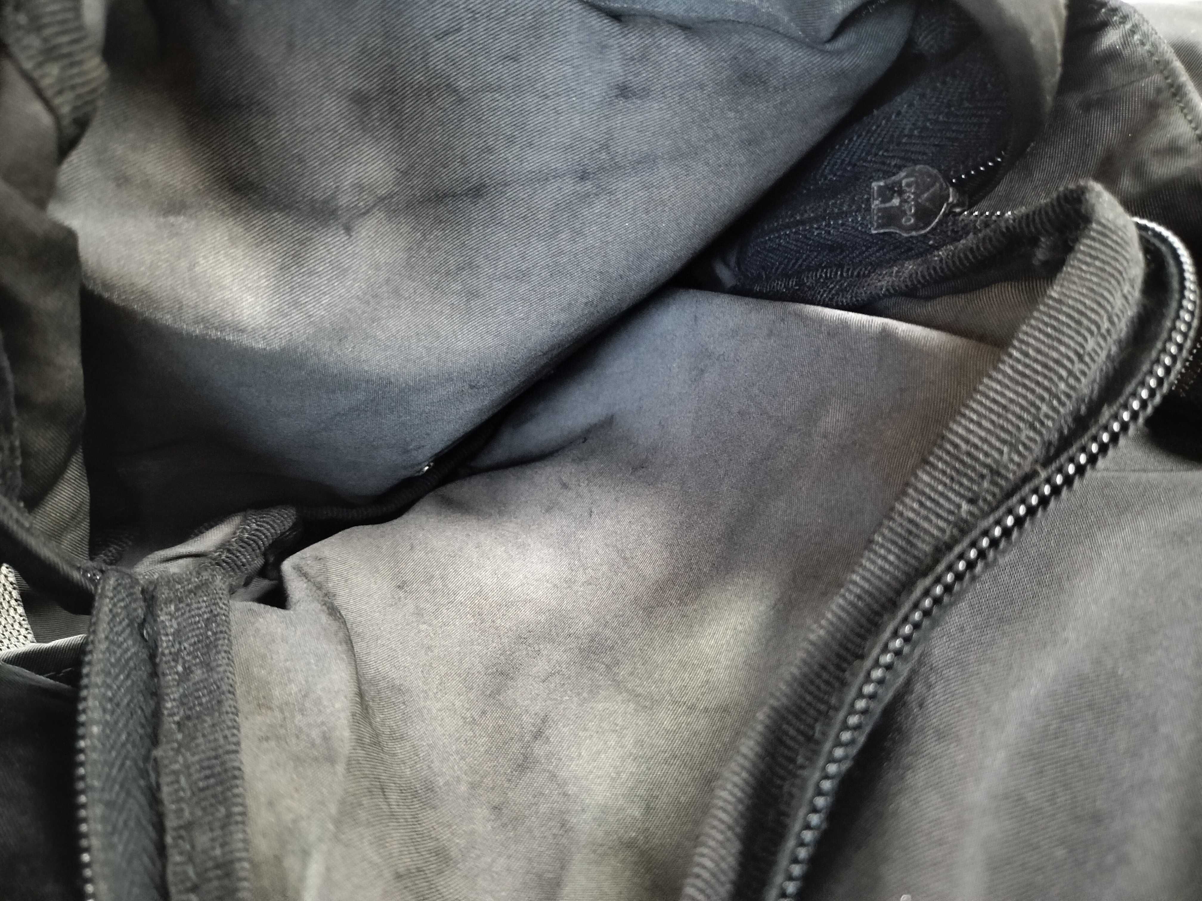 nylon backpack, Prada Tessuto style, black with silver hardware. — view 11