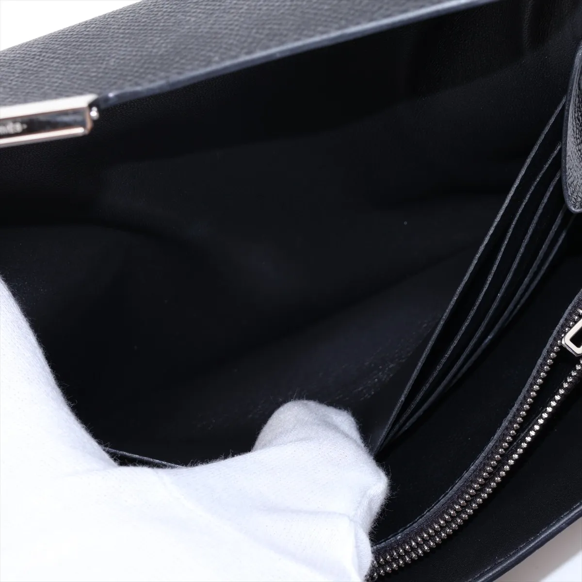 [Individually packaged] Hermes Constance Long To Go Veau Epsom Black Silver Hardware W: 2024 — view 10