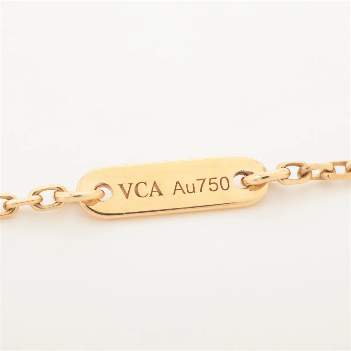 Sweet Alhambra Shell Bracelet 750 (Yellow Gold) 1.8g JE697373 Shell cloudiness, — view 5