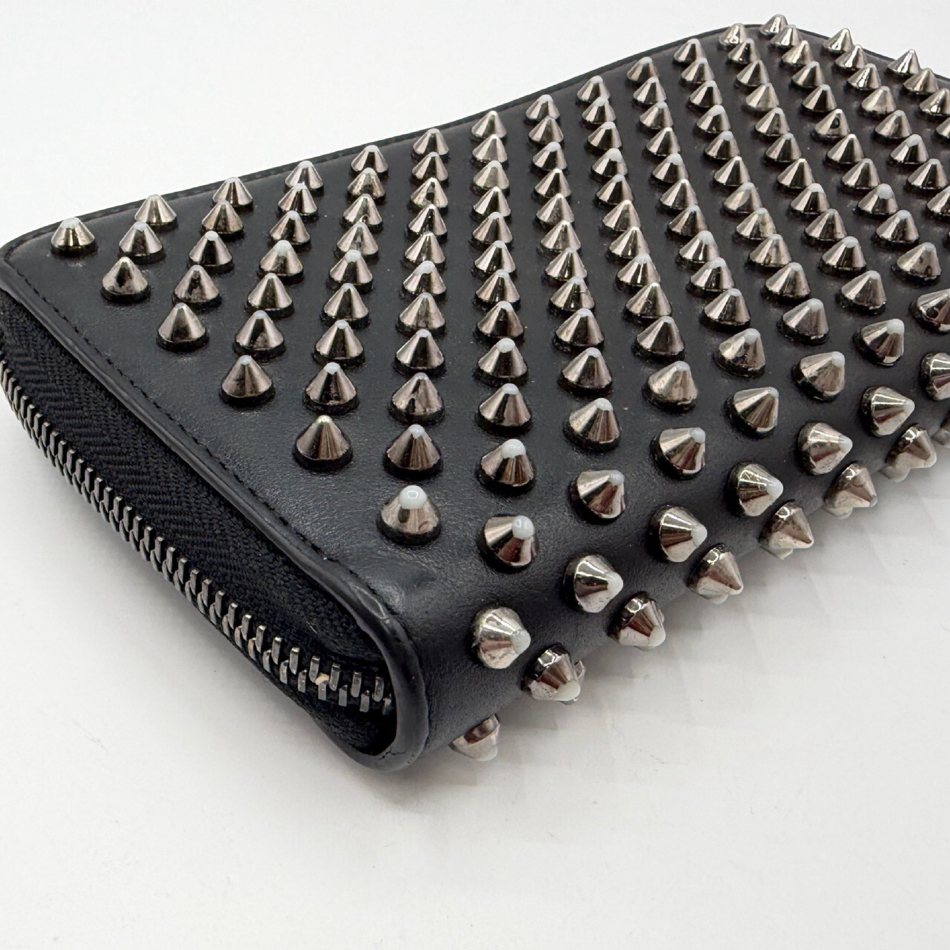 Panettone Leather Studded Long Wallet — view 3