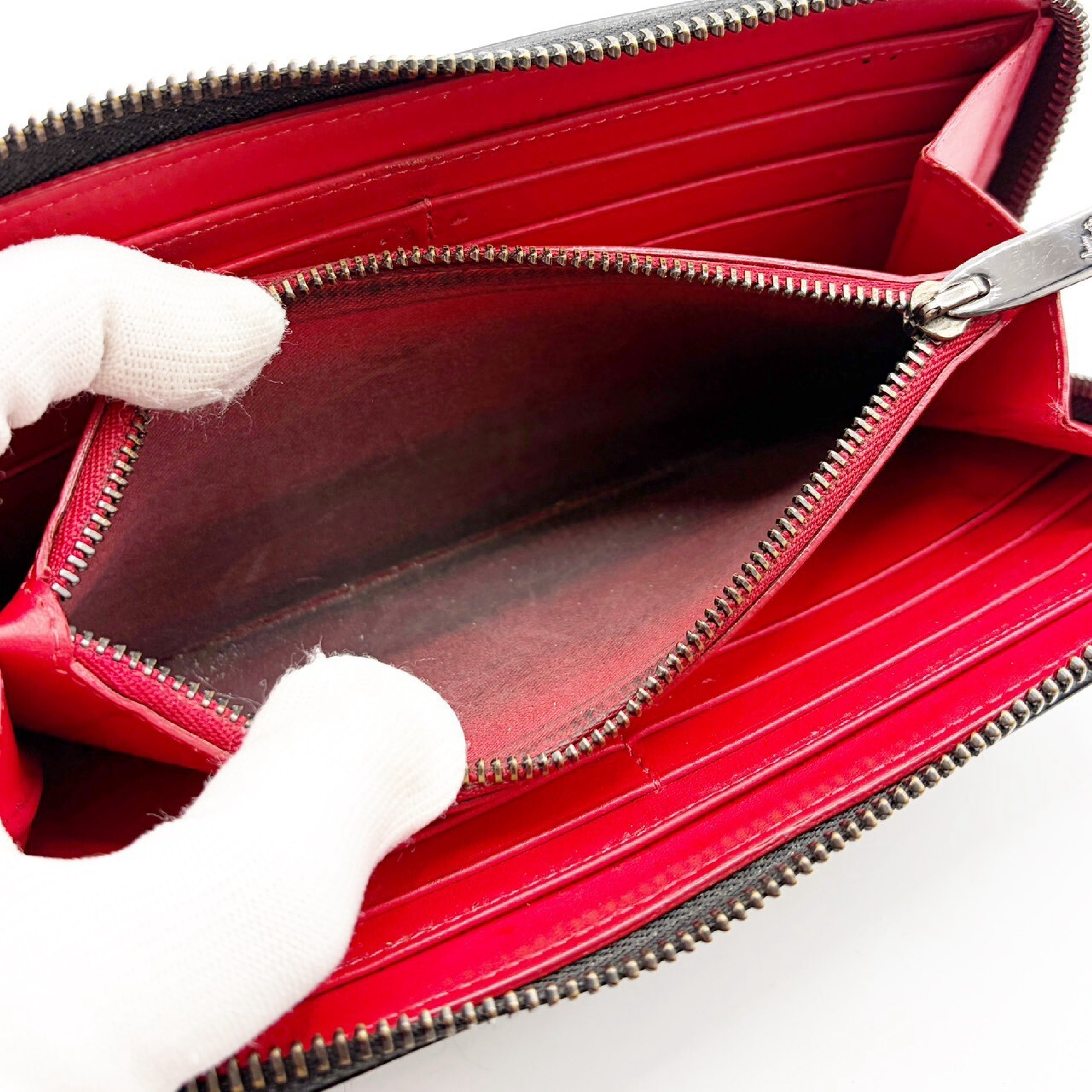 Panettone Leather Studded Long Wallet — view 9