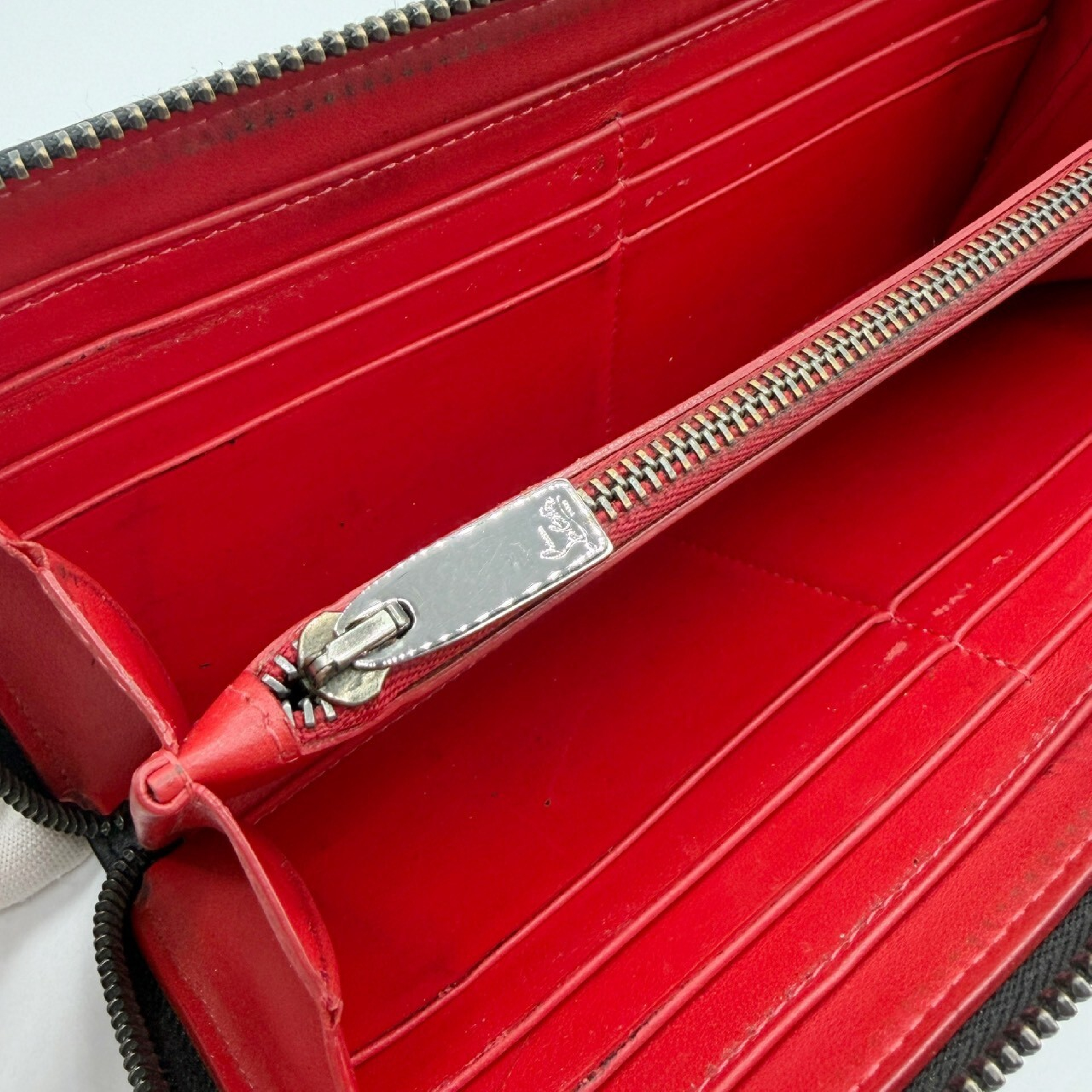 Panettone Leather Studded Long Wallet — view 10
