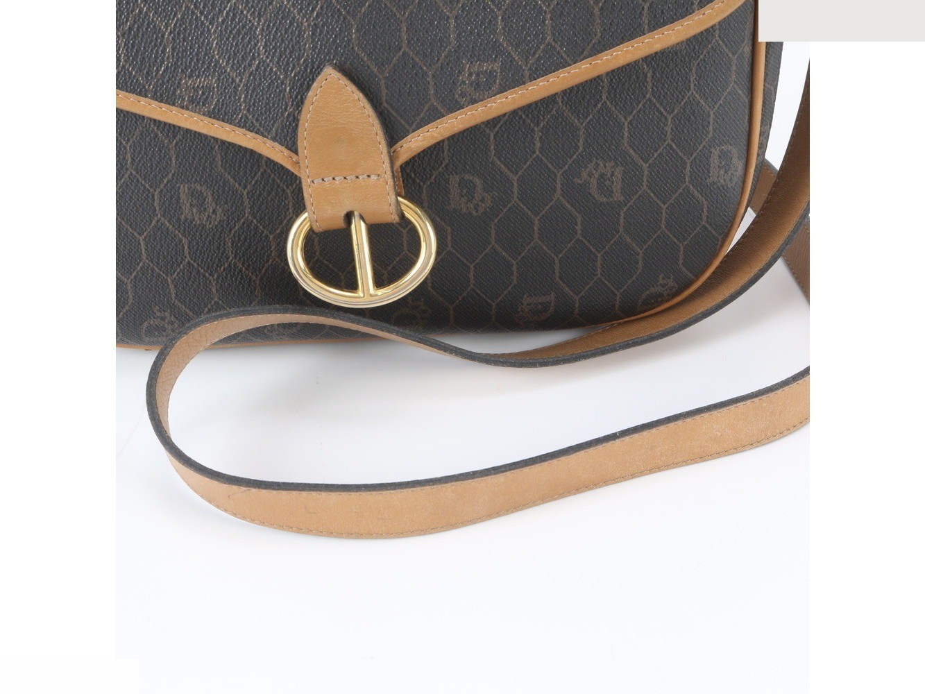 Honeycomb Leather Shoulder Bag, Crossbody Bag — view 2