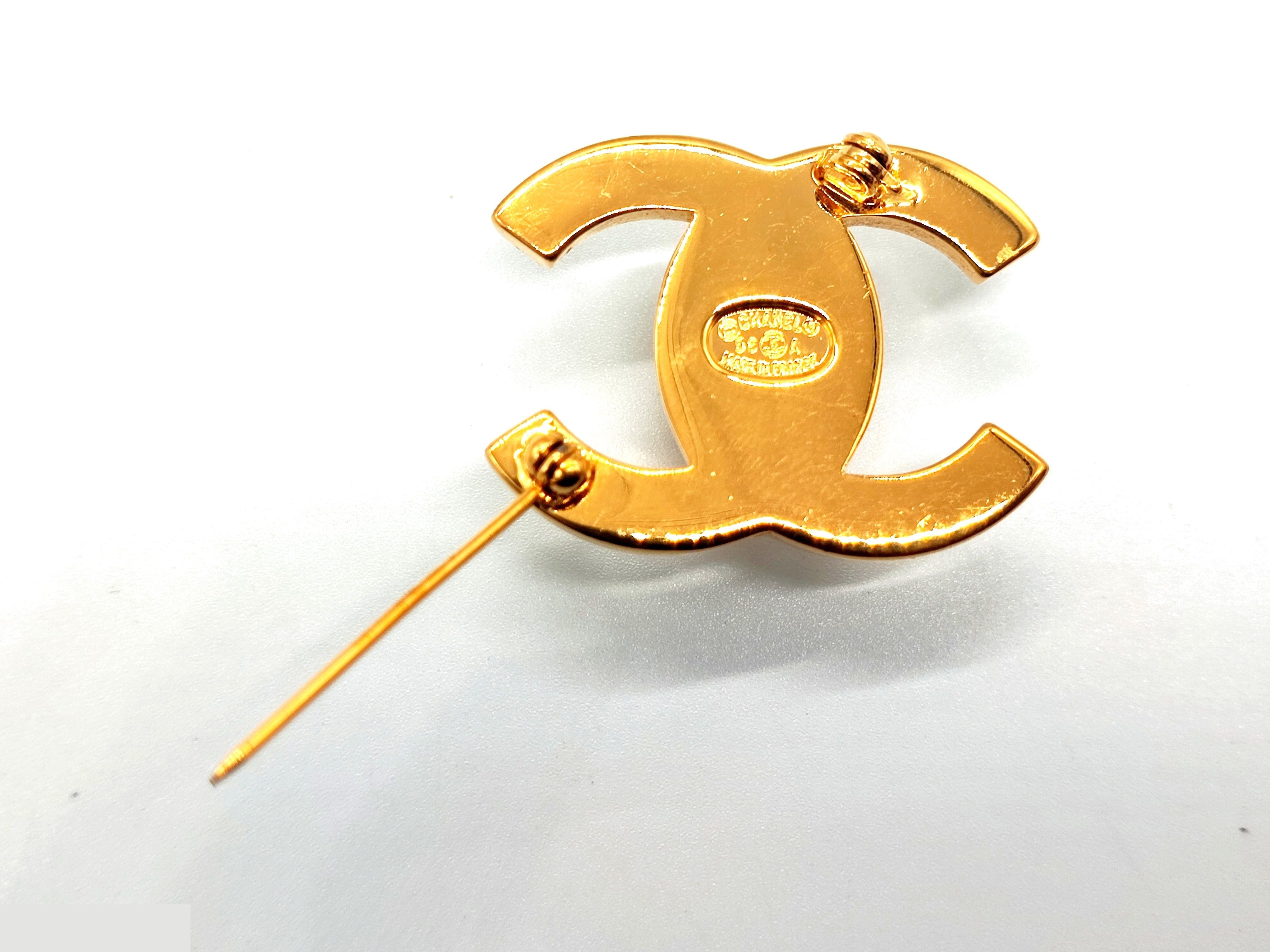 Coco Mark Rhinestone Turnlock Brooch 96A — view 4
