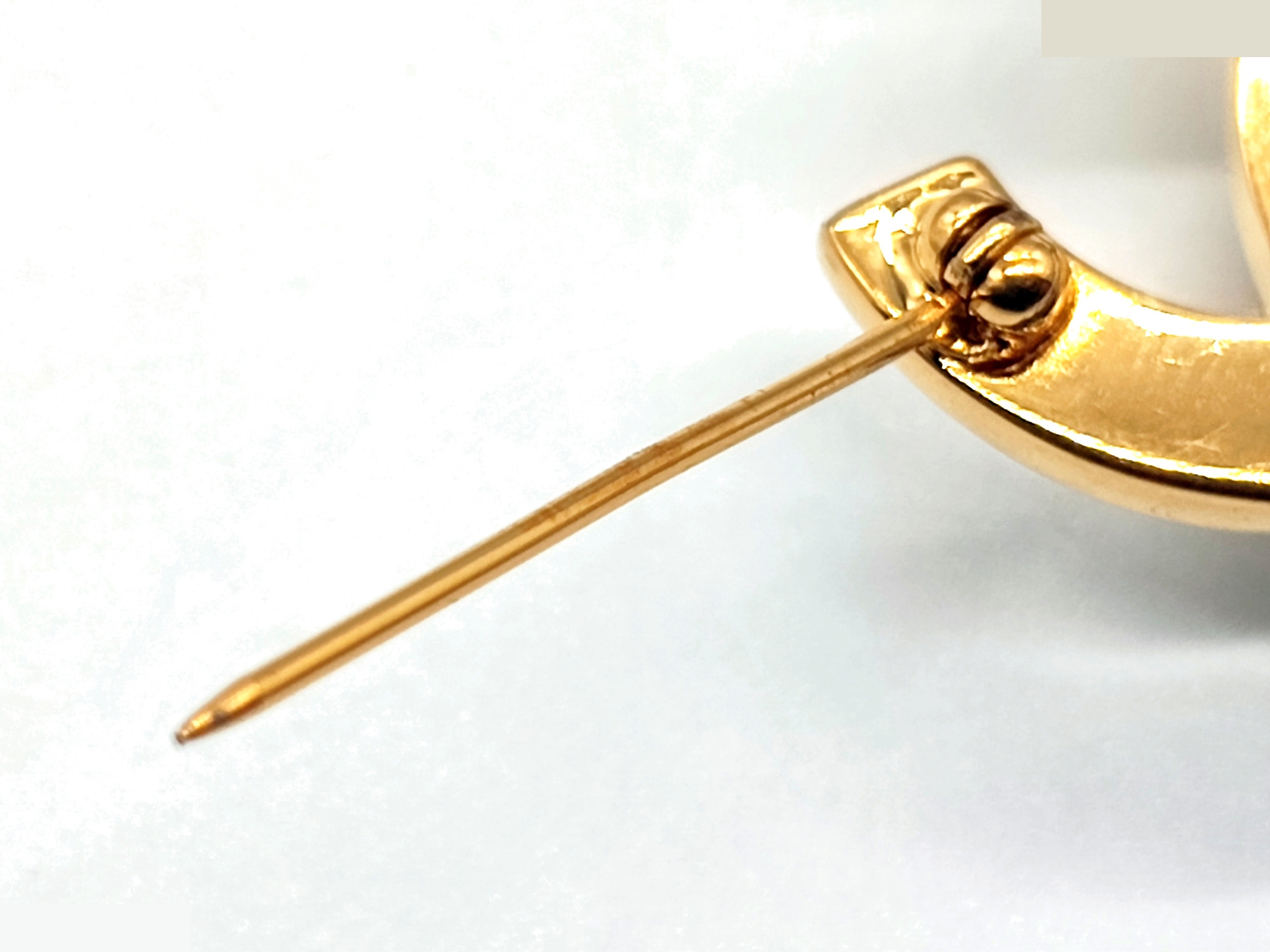 Coco Mark Rhinestone Turnlock Brooch 96A — view 5