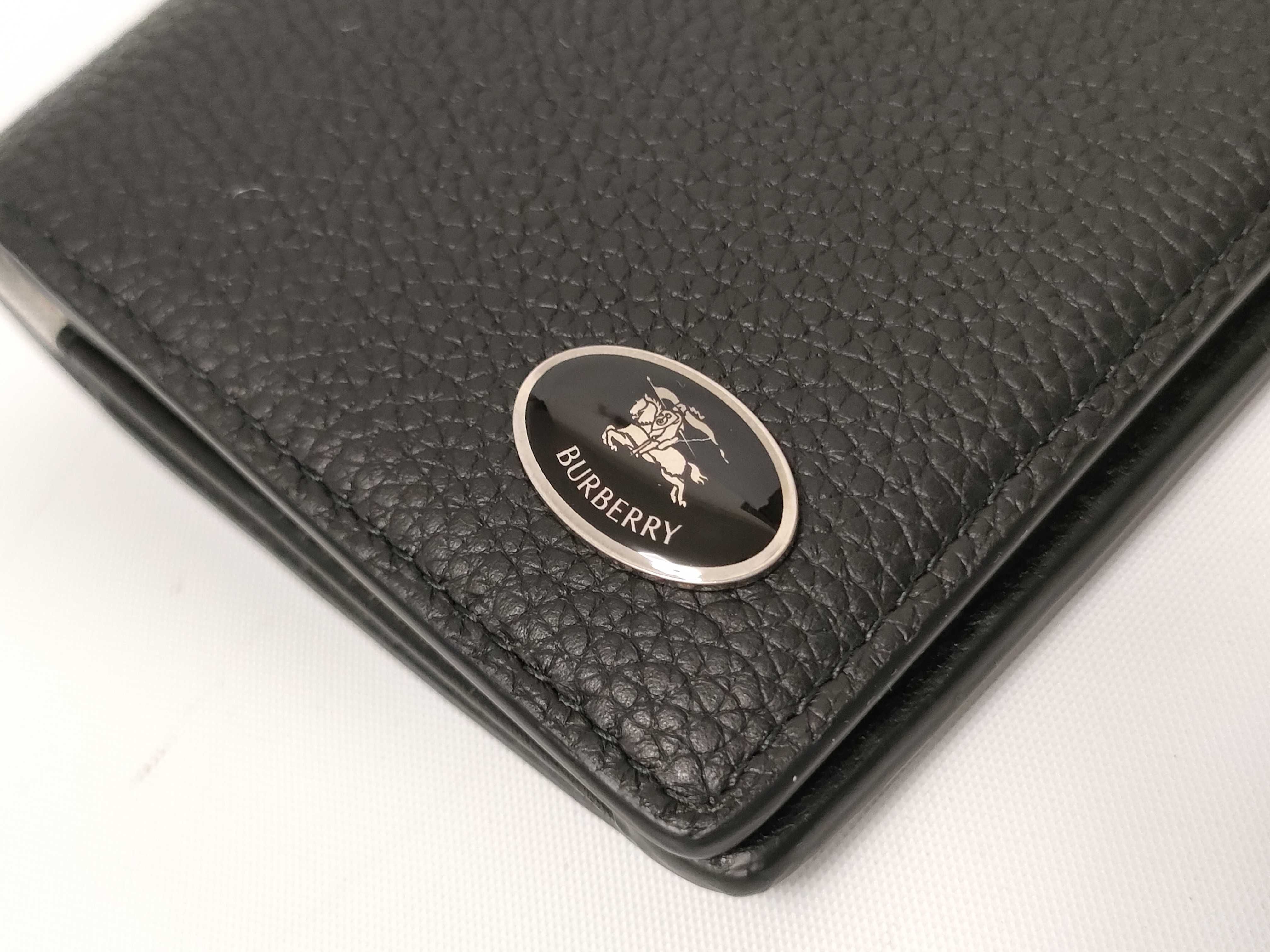 current model, Burberry Nova Check leather long wallet, with dust bag and box. — view 6