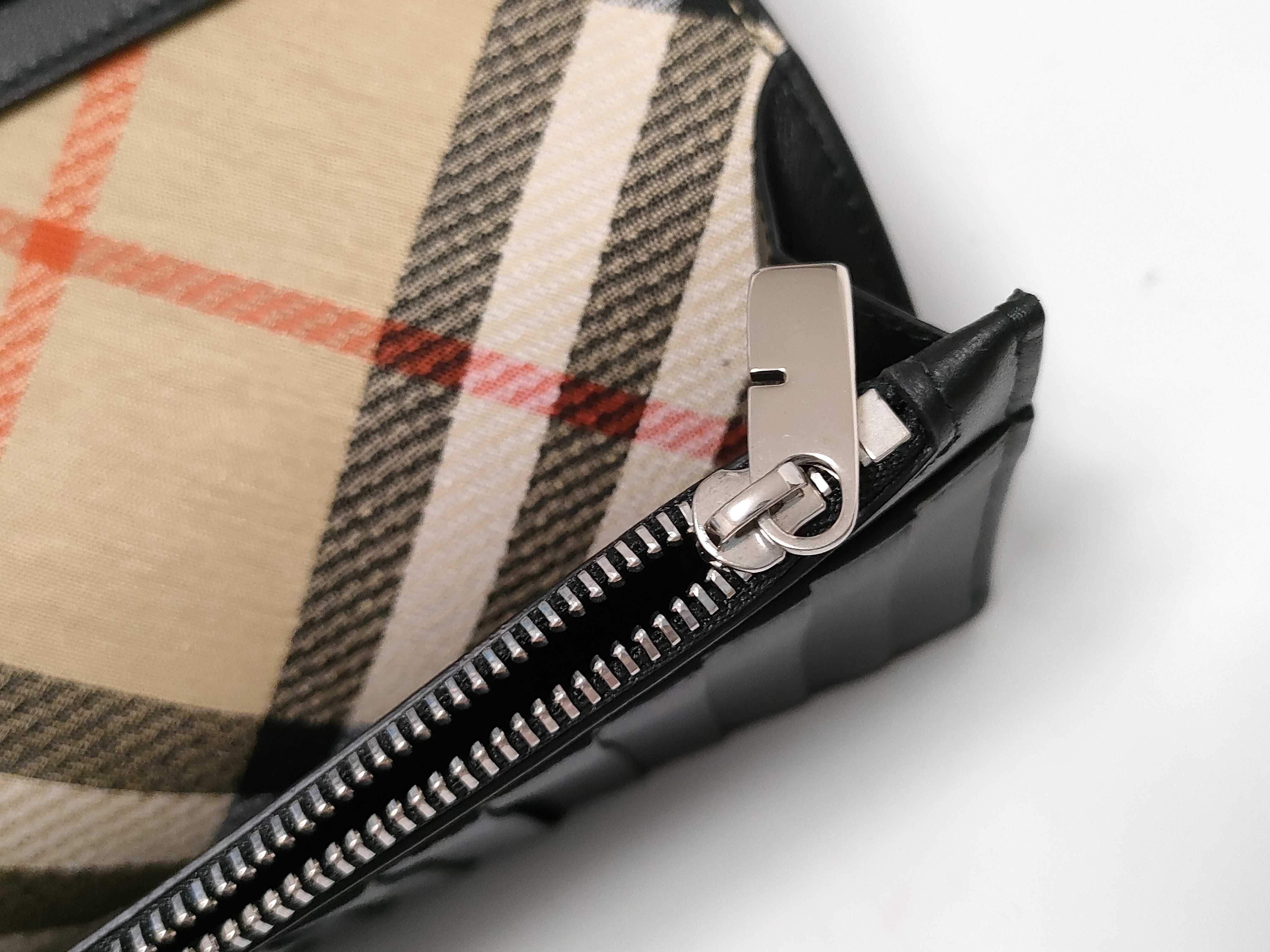 current model, Burberry Nova Check leather long wallet, with dust bag and box. — view 10