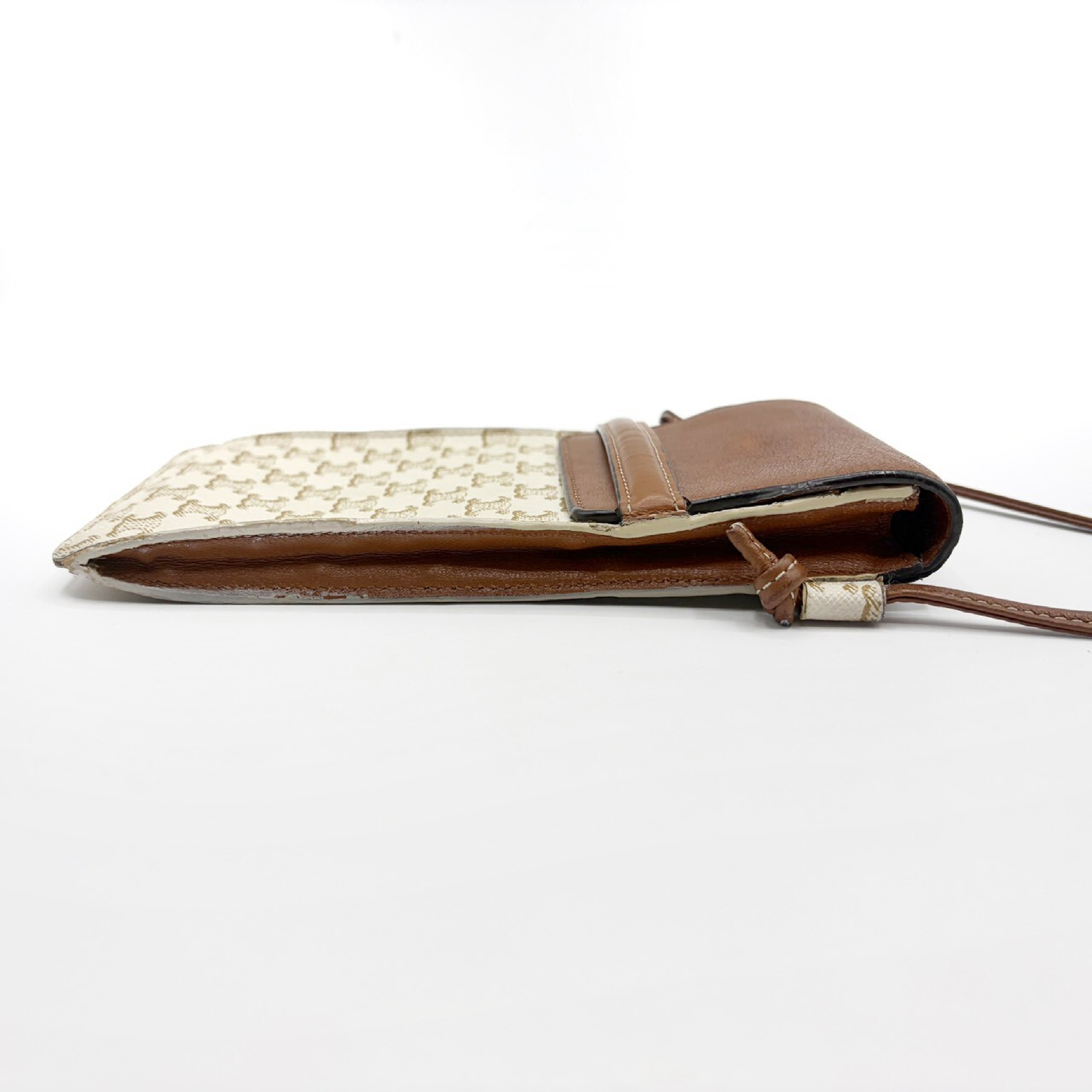 Triomphe Phone Holder Brown Shoulder Bag — view 7