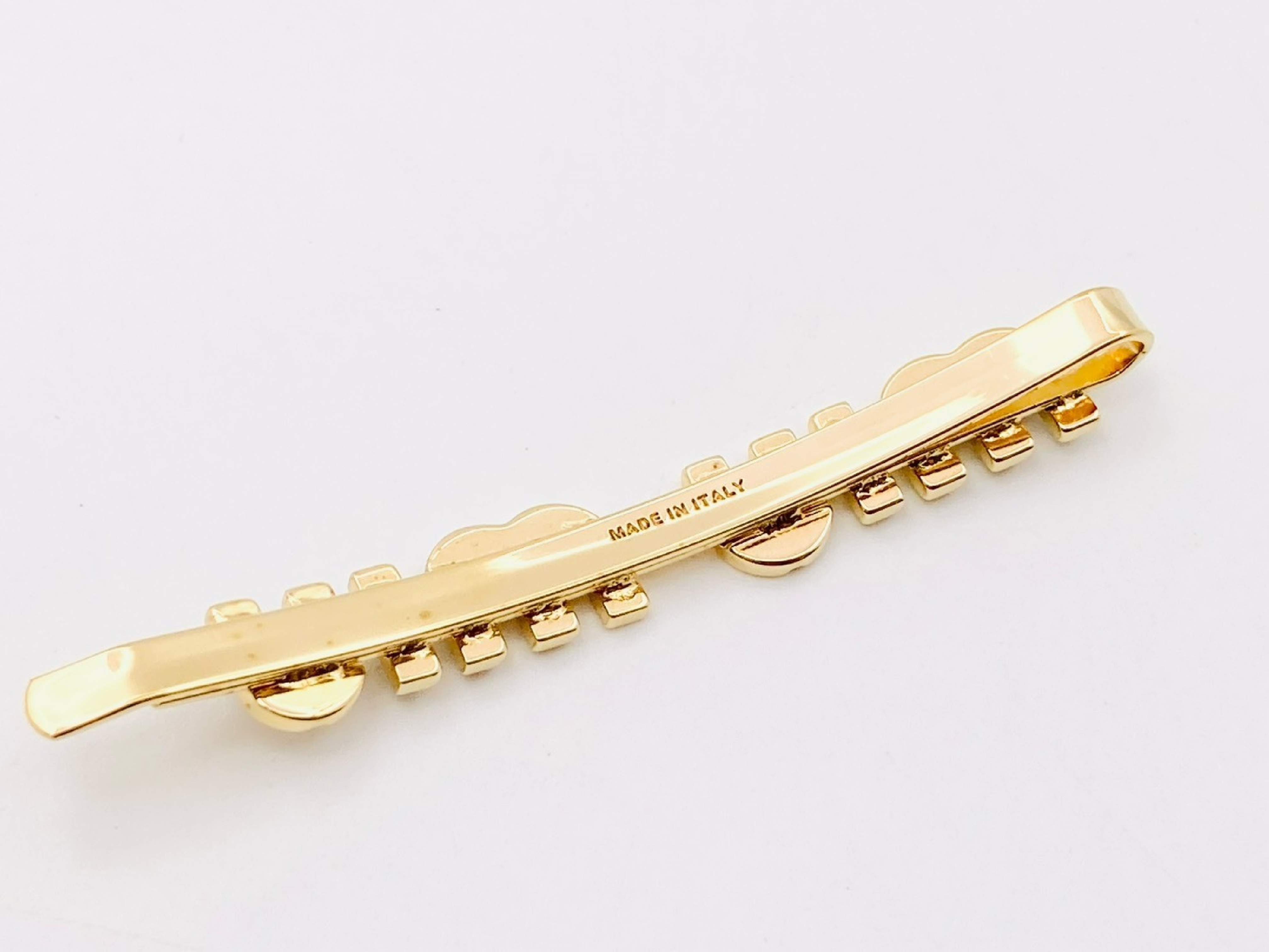Logo Enamel Hairpin Gold x Black Hair Accessory — view 4