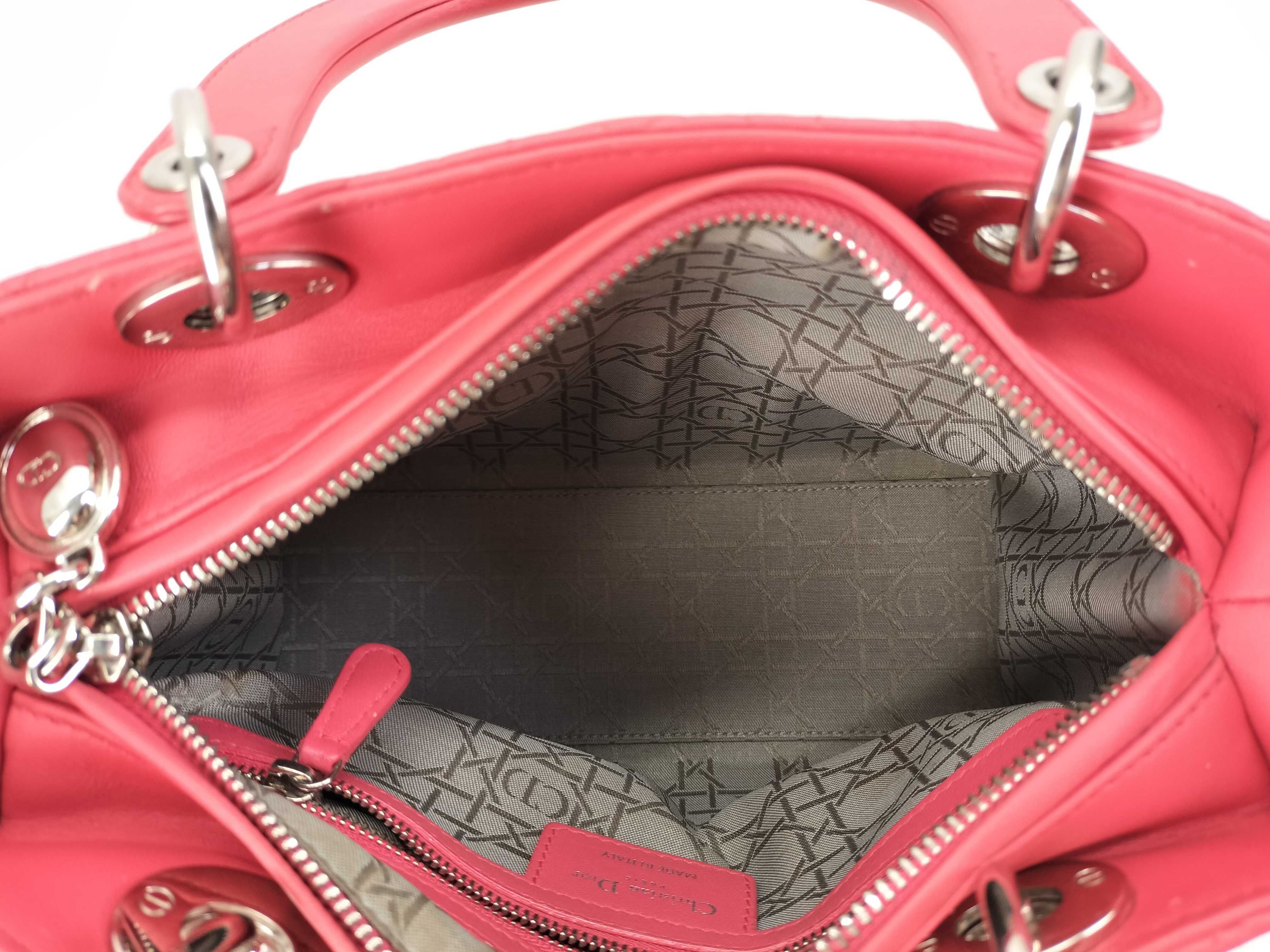 Lady Dior Cannage Lambskin 2-way Handbag — view 11