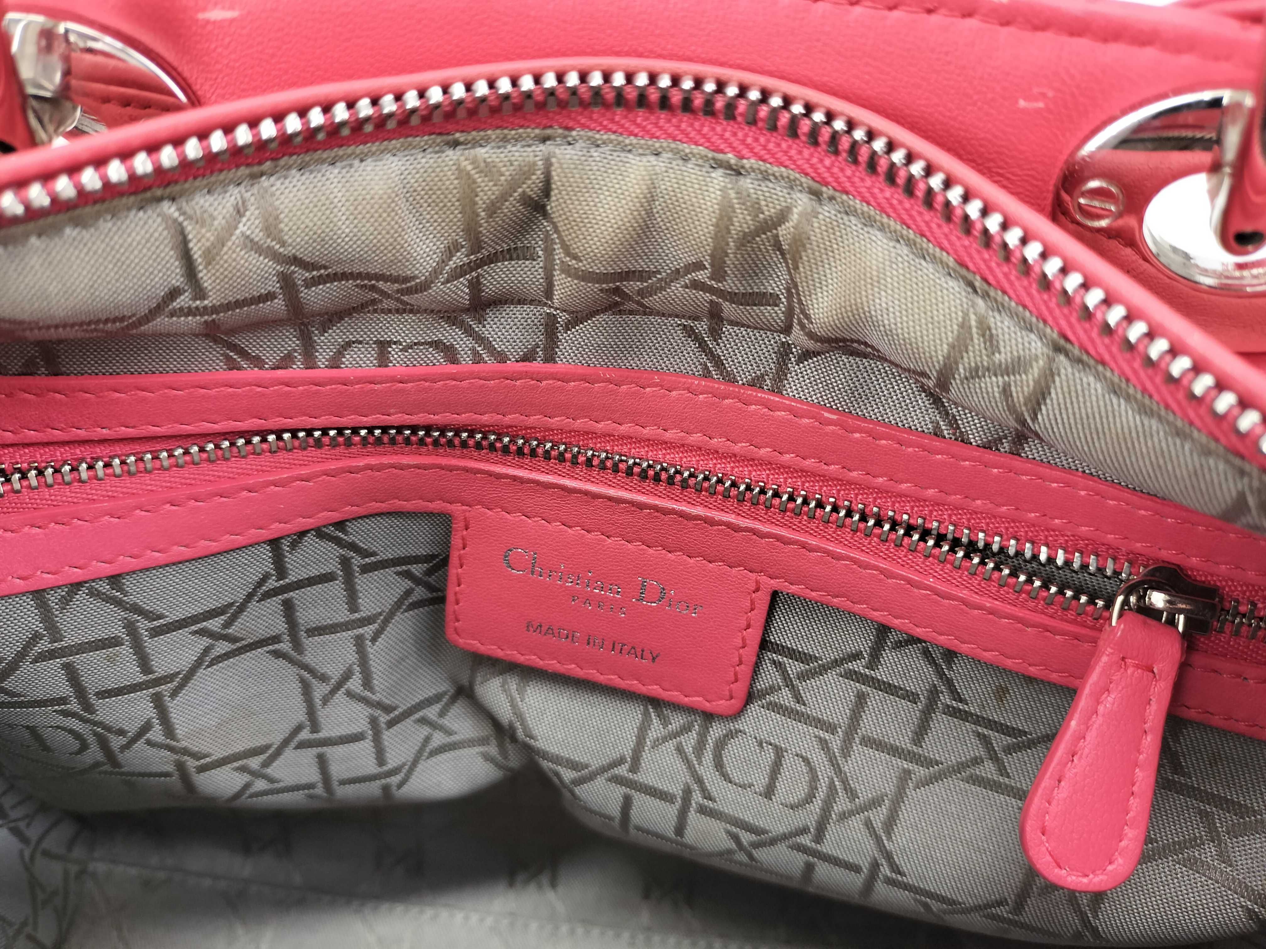 Lady Dior Cannage Lambskin 2-way Handbag — view 12