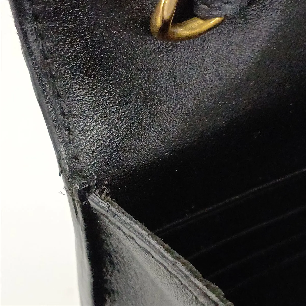 Kate 452159 Leather Chain Wallet Black — view 10