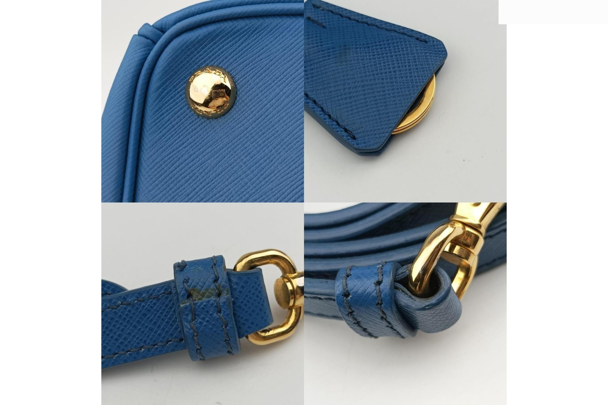 Galleria Saffiano Leather Blue — view 11