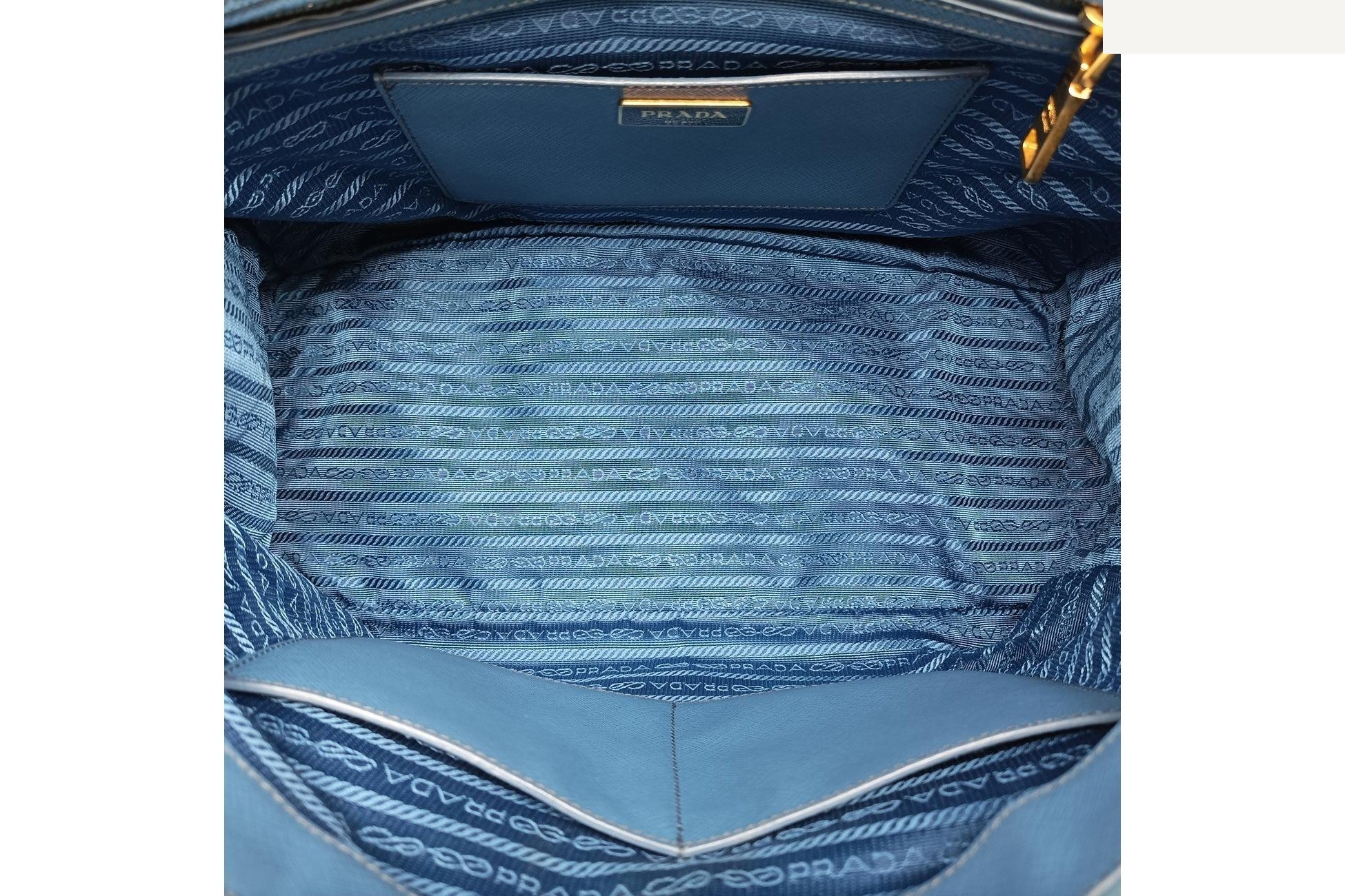 Galleria Saffiano Leather Blue — view 6