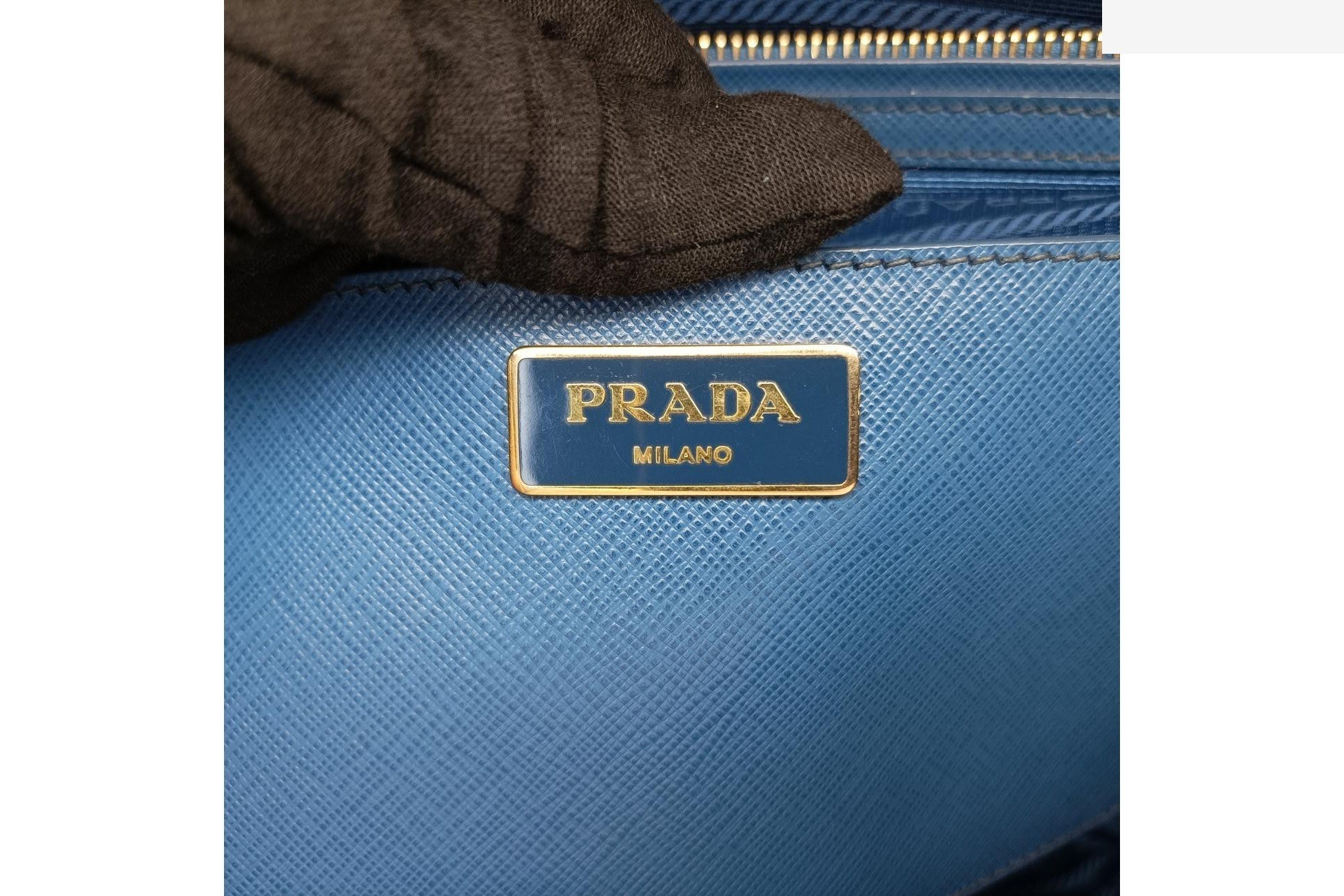 Galleria Saffiano Leather Blue — view 7