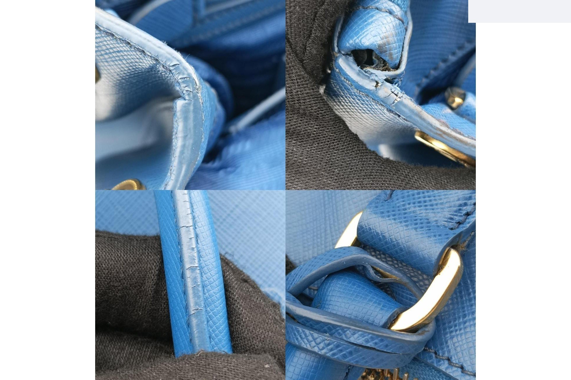 Galleria Saffiano Leather Blue — view 9