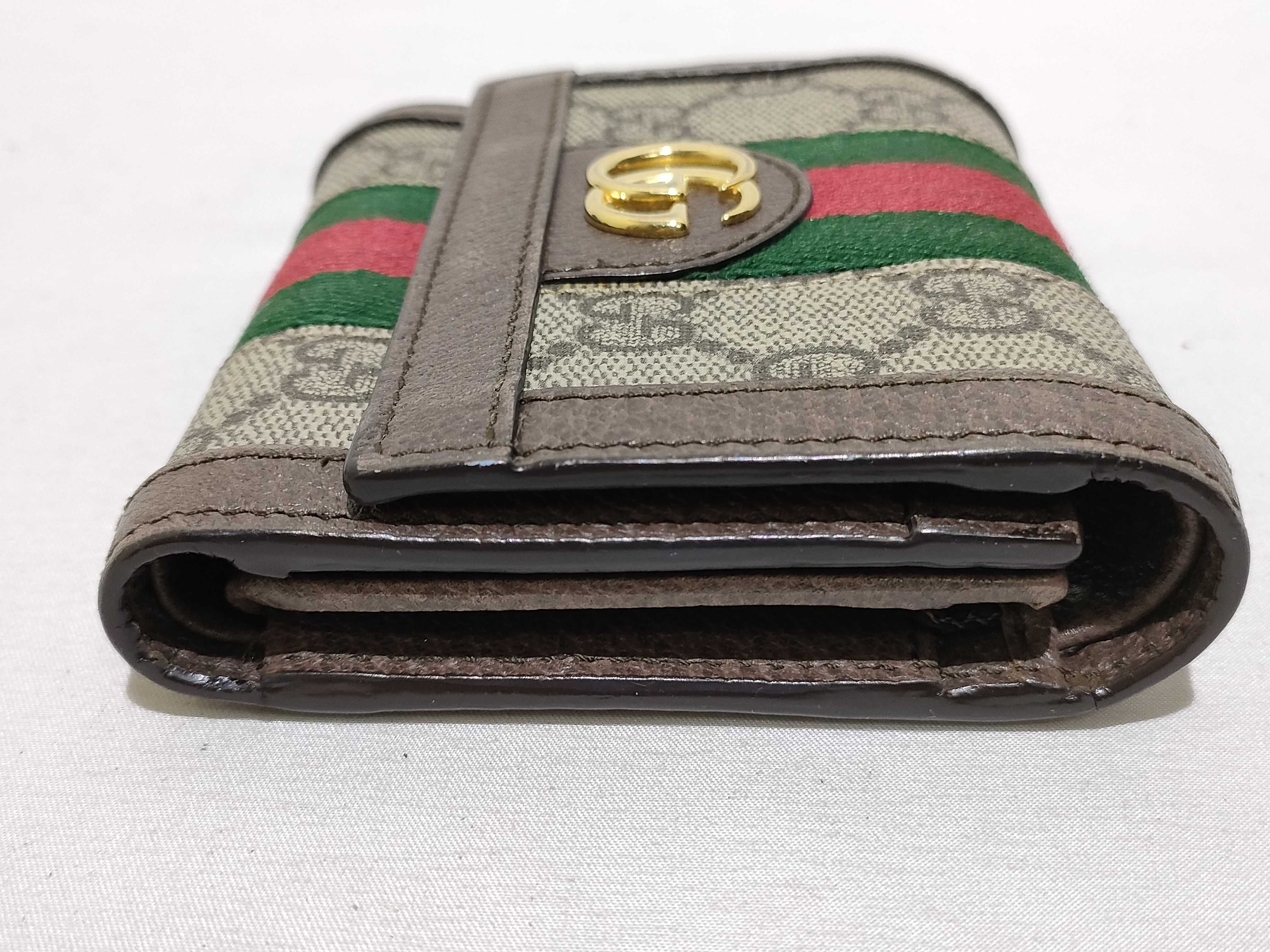 GG Supreme Ophidia Bi-fold Wallet, Brown, 523174 0416 — view 5