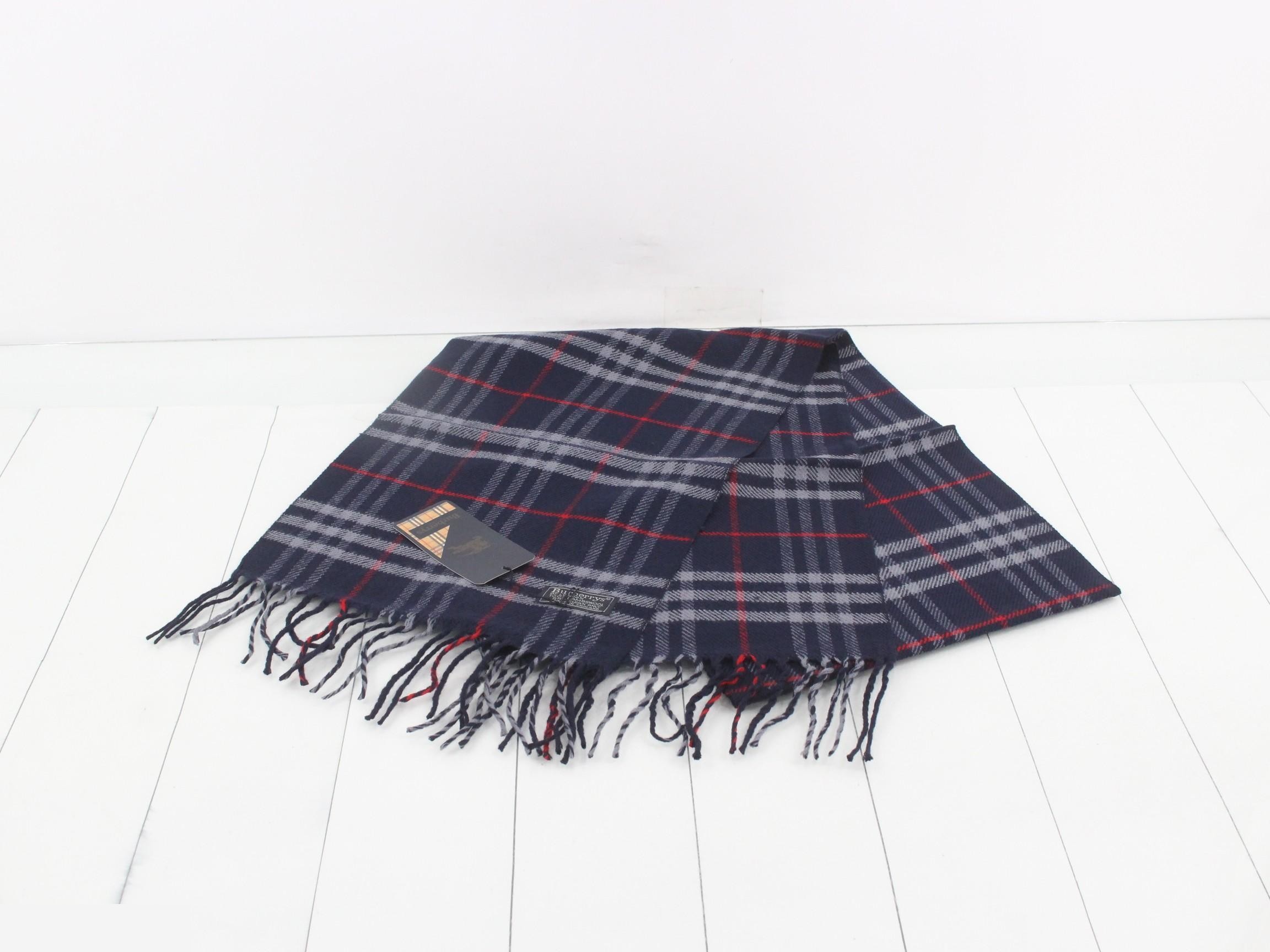 Nova Check Scarf - Navy — view 2