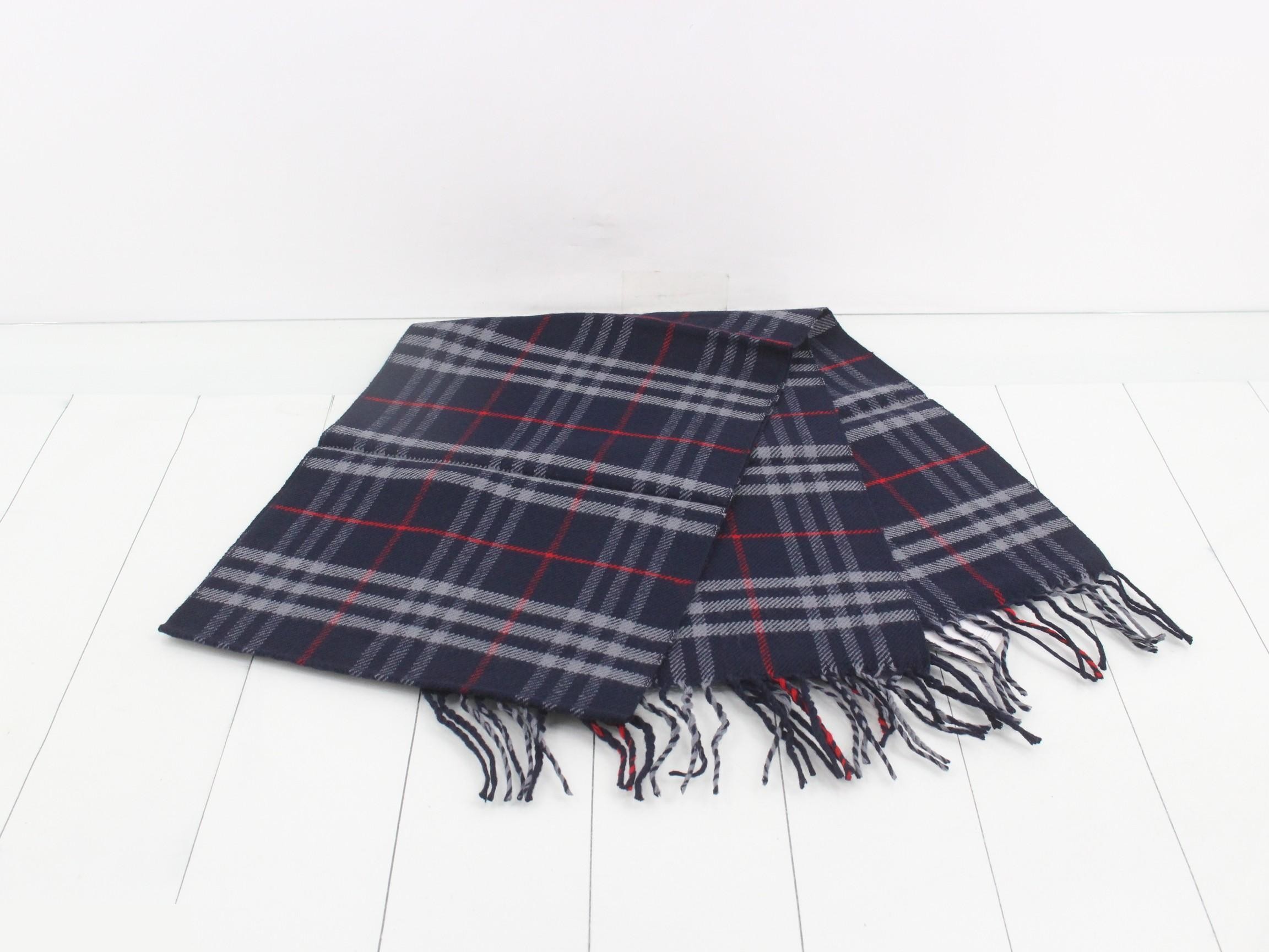Nova Check Scarf - Navy — view 3