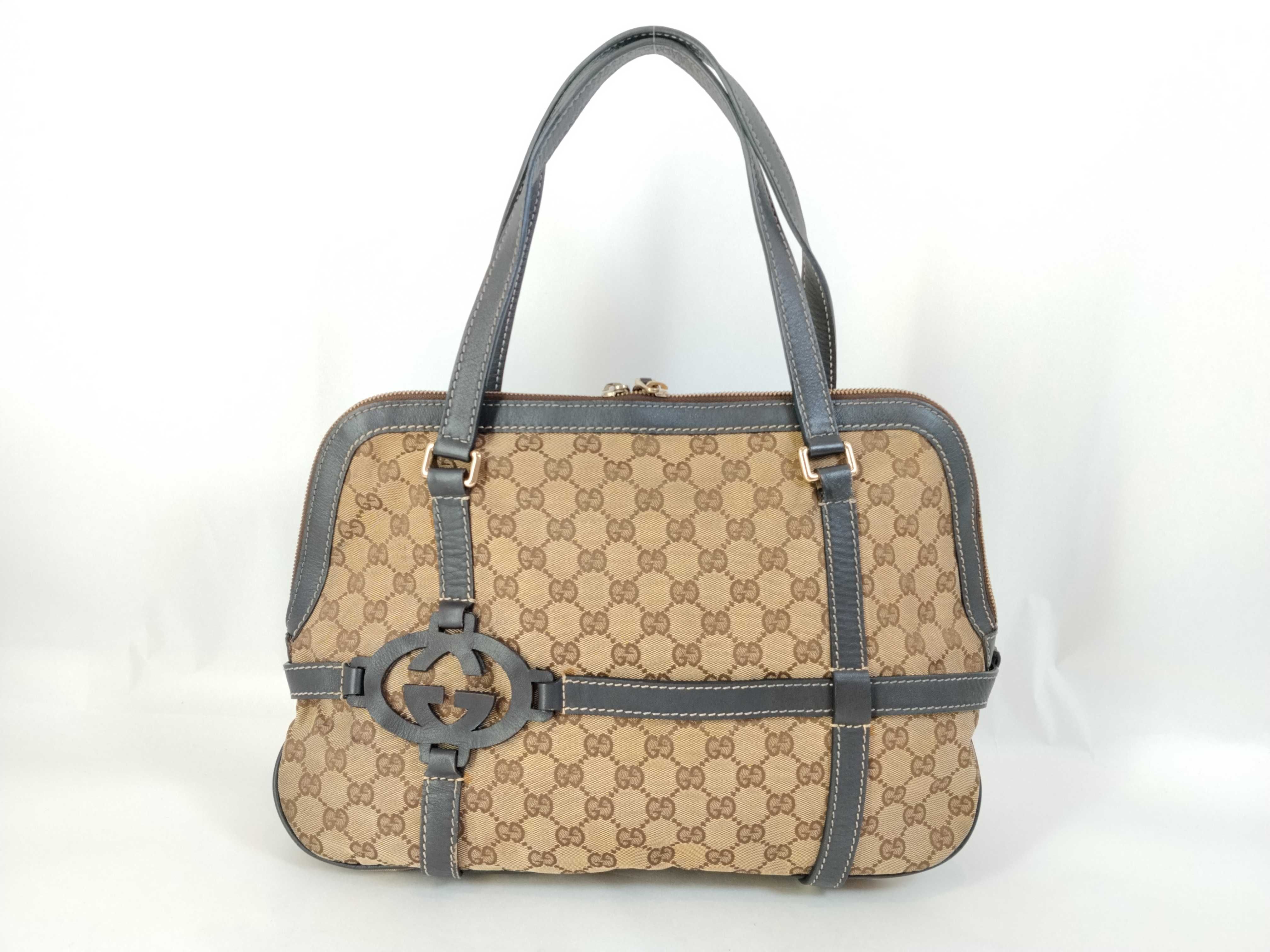 GG Canvas Shoulder Bag Brown Handbag